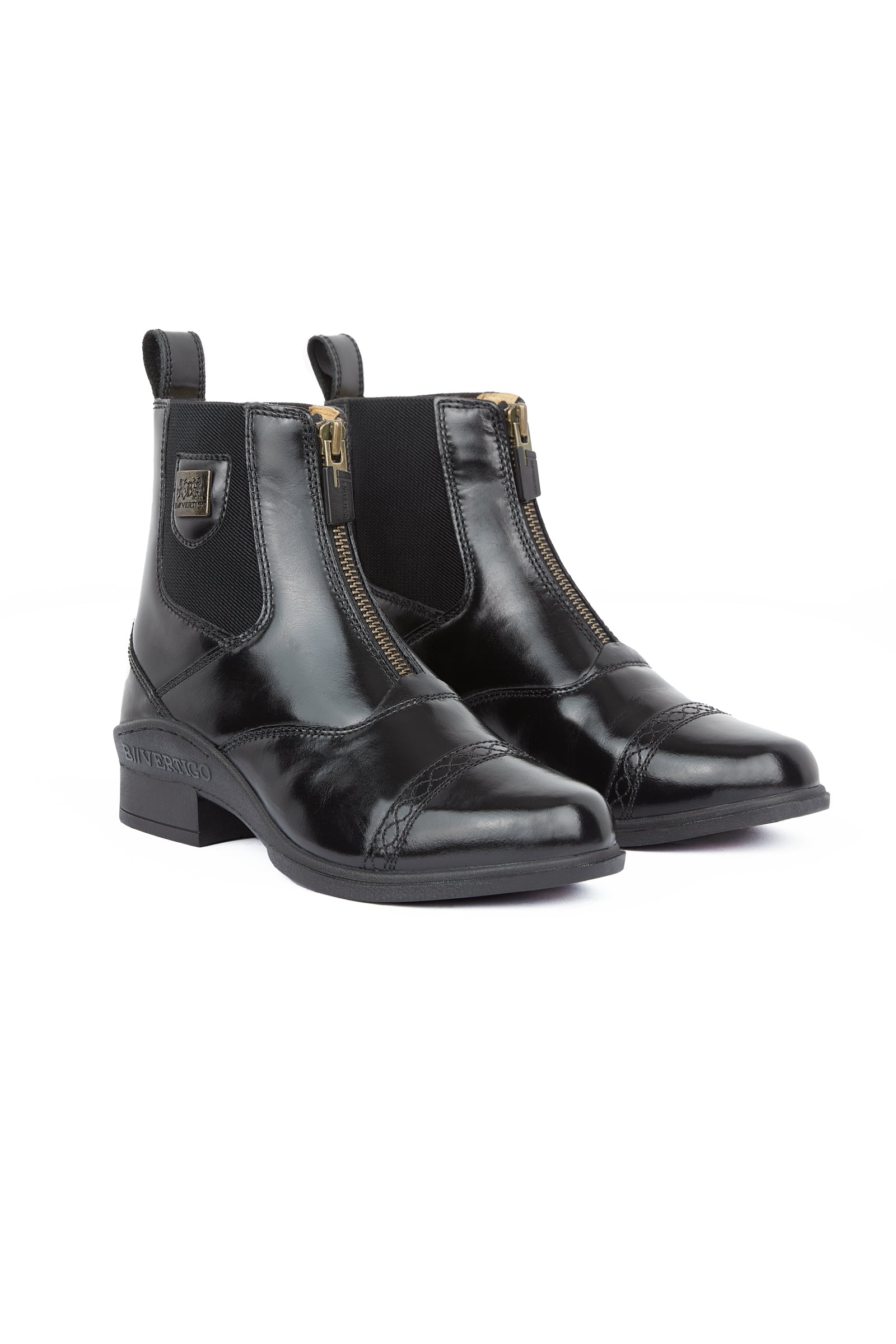 Botines De Cuero Para Mujer Ambra Negro - D'Cuero