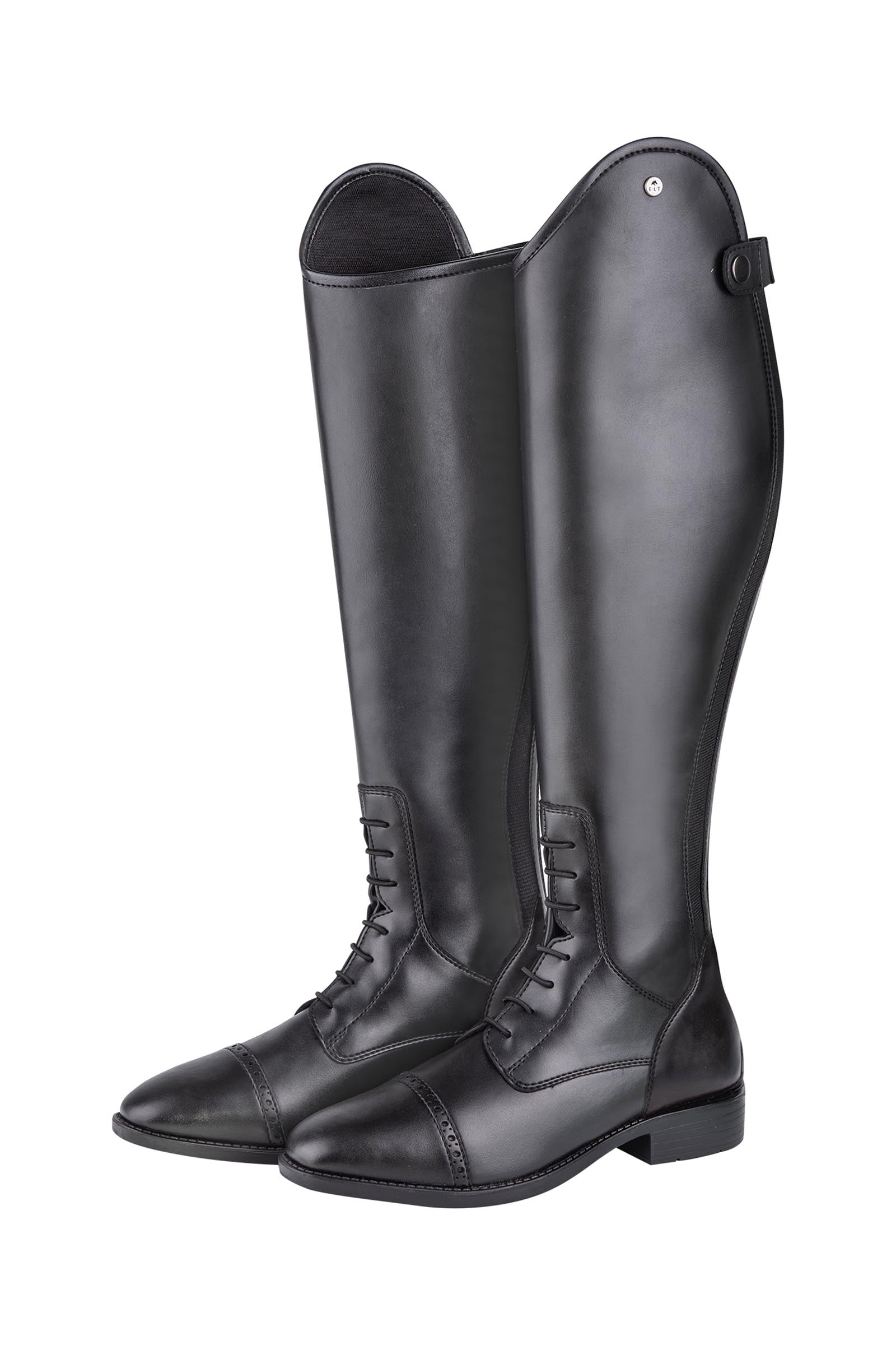 Portland Botas de Equitación para Niños, Cortas-Slim Black 30 – horze
