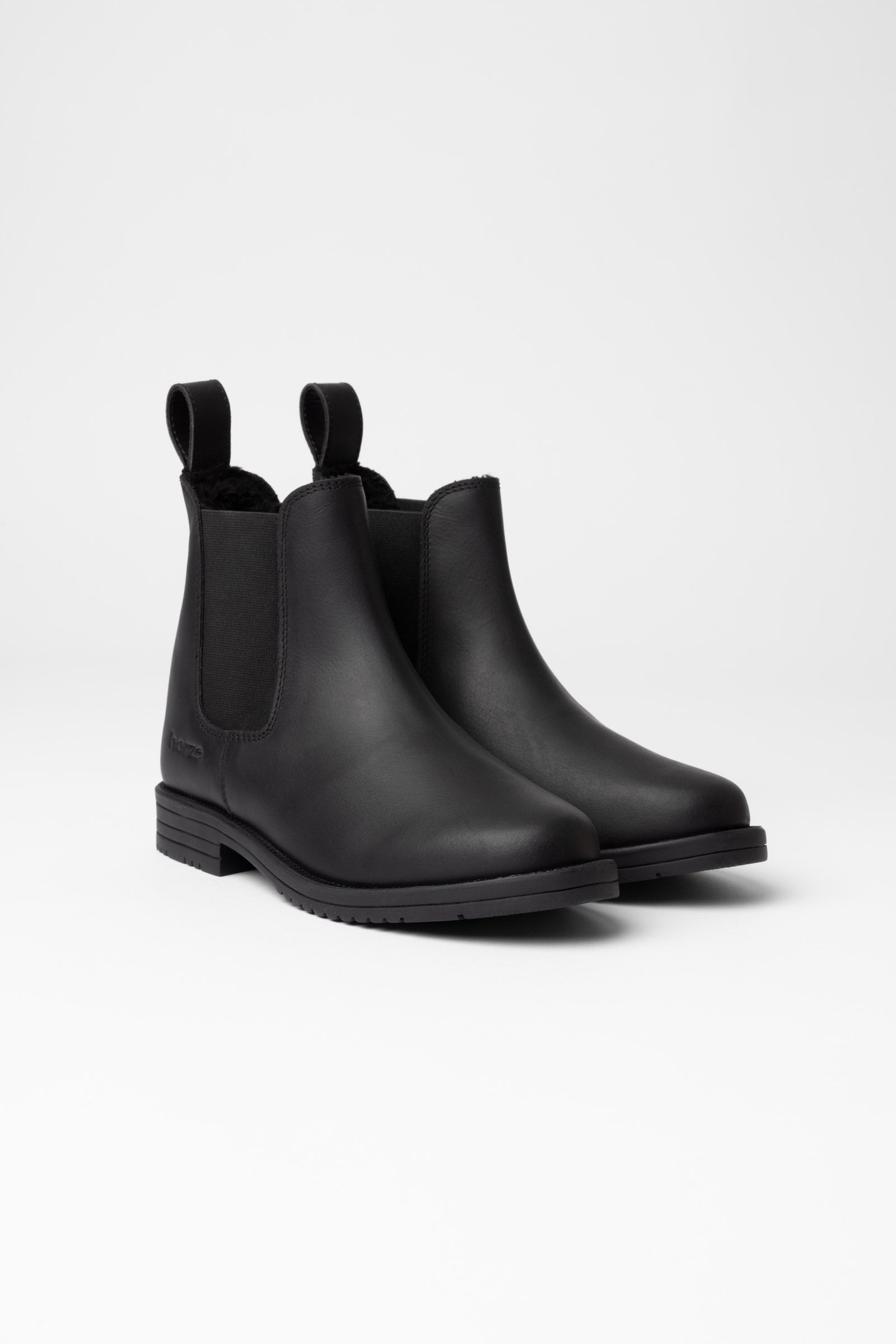 Horze Devon Botines de Equitación de invierno para niños – Piel