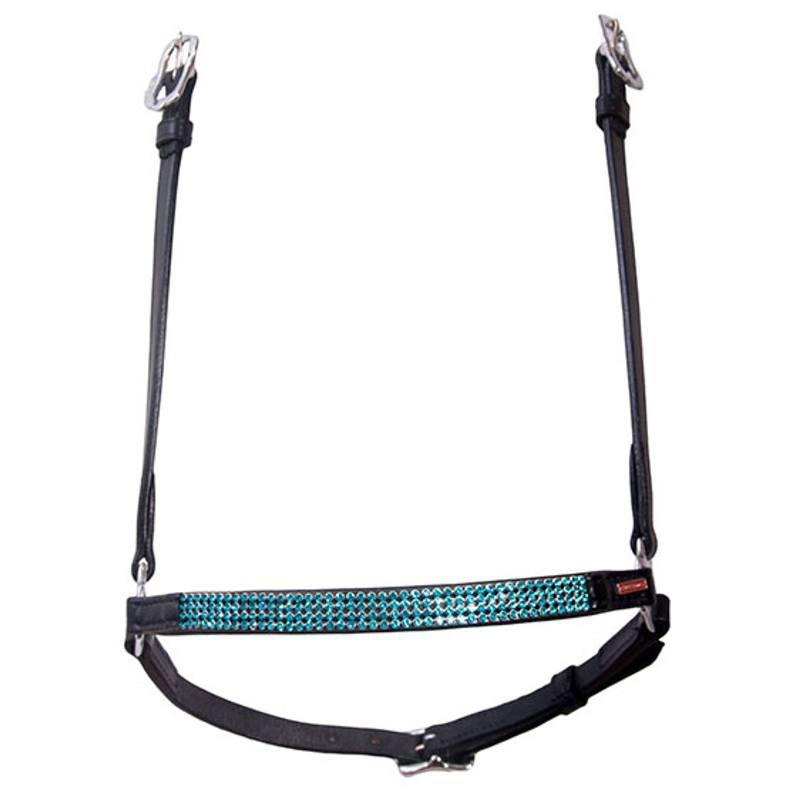 Karlslund Hannoveran noseband, 4 rows crystals Cabezadas de montar & Riendas