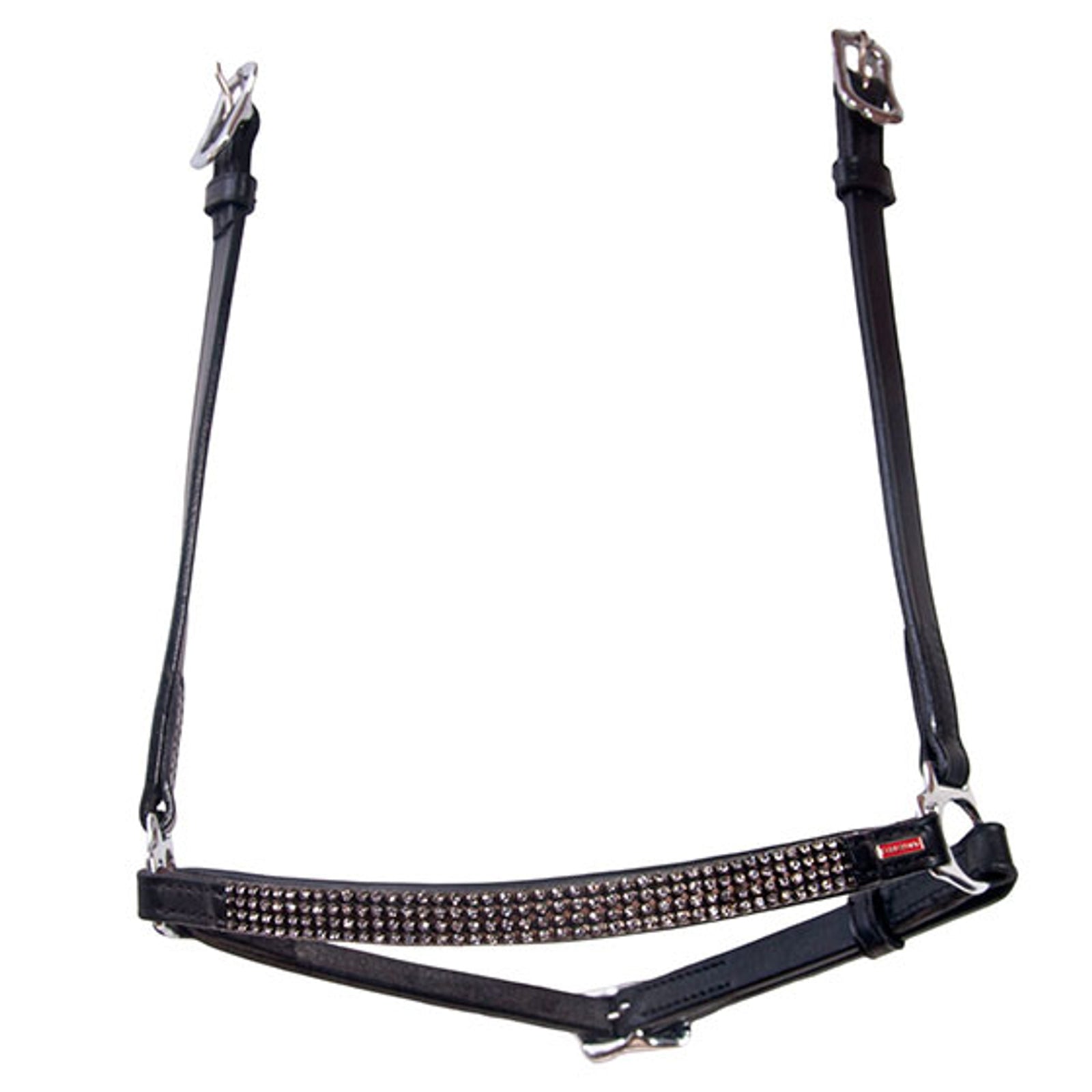 Karlslund Hannoveran noseband, 4 rows crystals Cabezadas de montar & Riendas