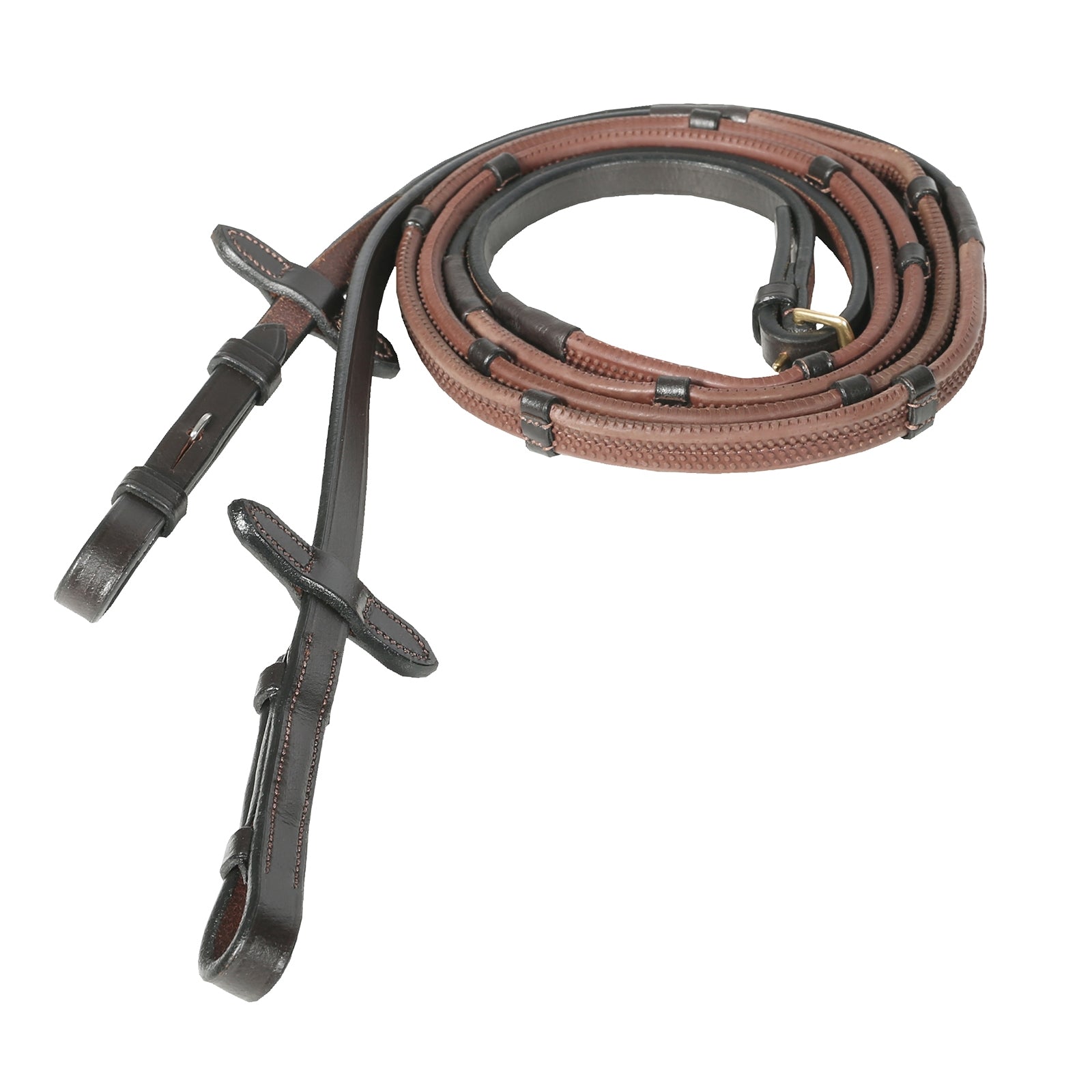 Horze Soft Grip Rubber Reins w/stoppers Bridles & Reins