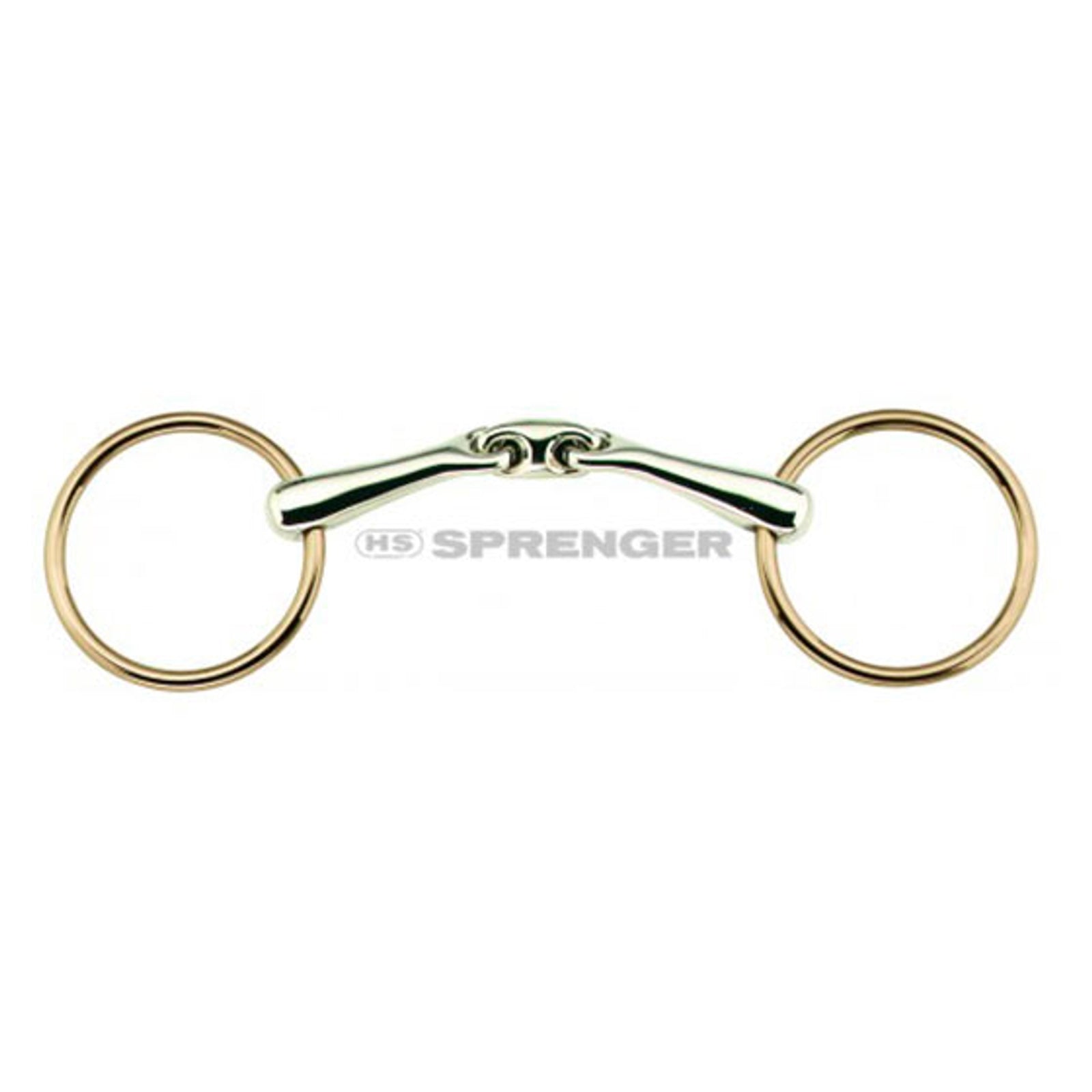 Sprenger KK ULTRA Sensogan/Aurigan Loose Ring Snaffle, Double Jt., 21 mm Filetes y Bocados