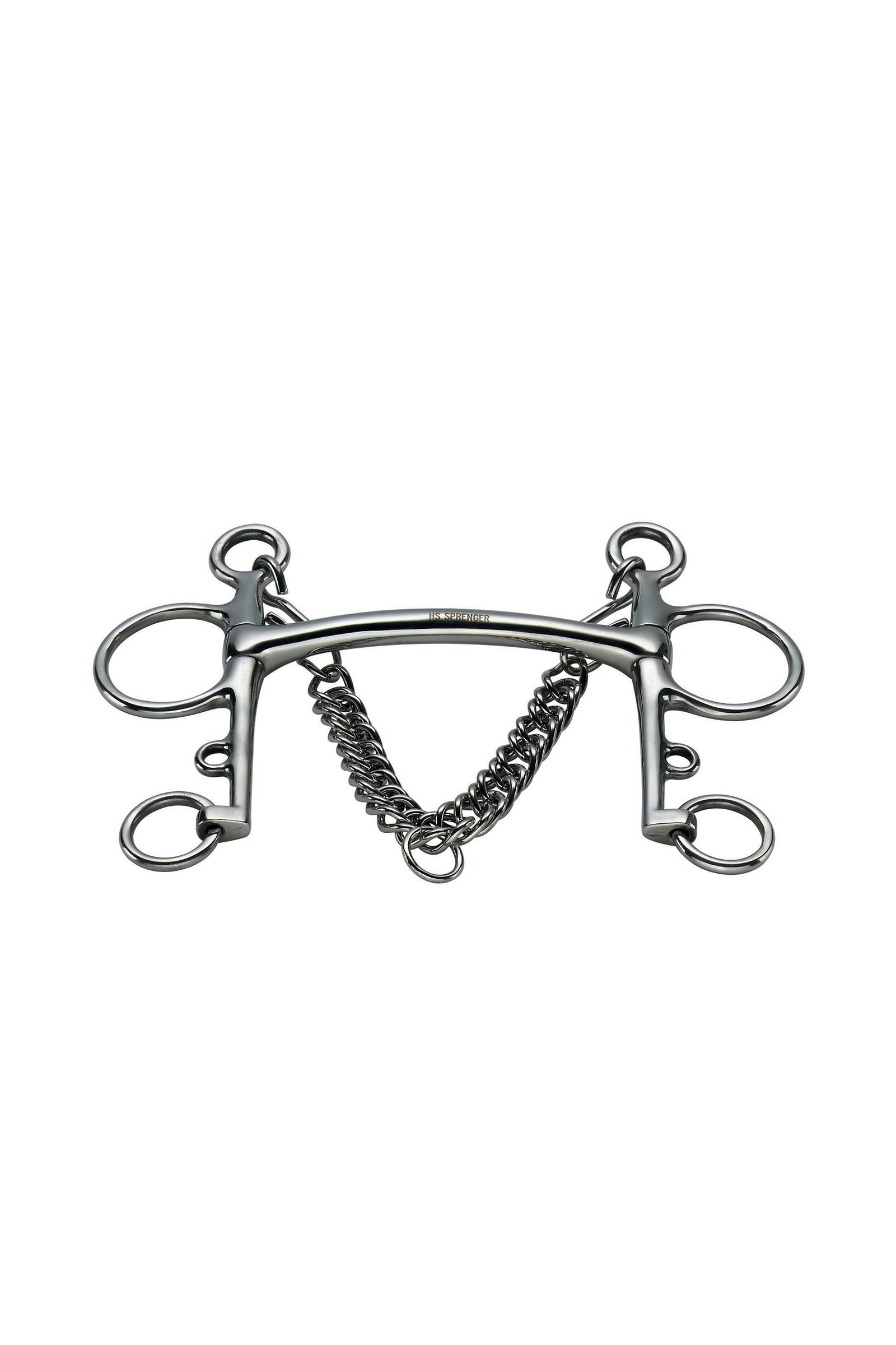 Sprenger Pelham Embocadura Mullen, curvado Acero inoxidable Filetes y Bocados