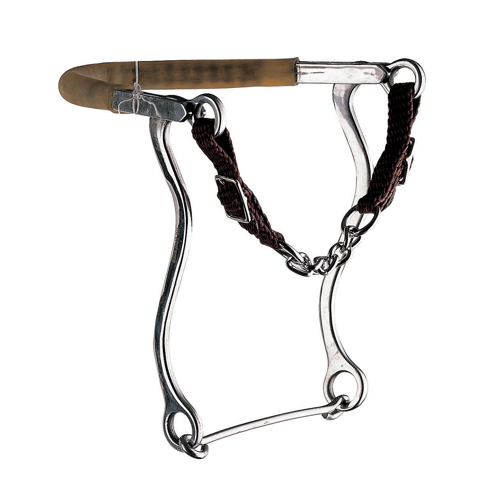 Sprenger Hackamore with curb chain and st.st. Cheeks, 31cm Horse Bits