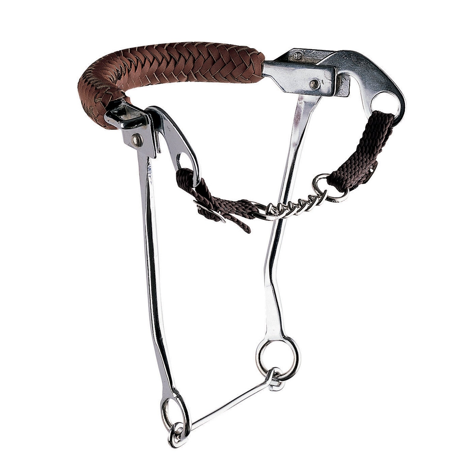 Sprenger Hackamore with curb chain and st.st. Cheeks, 35cm Horse Bits