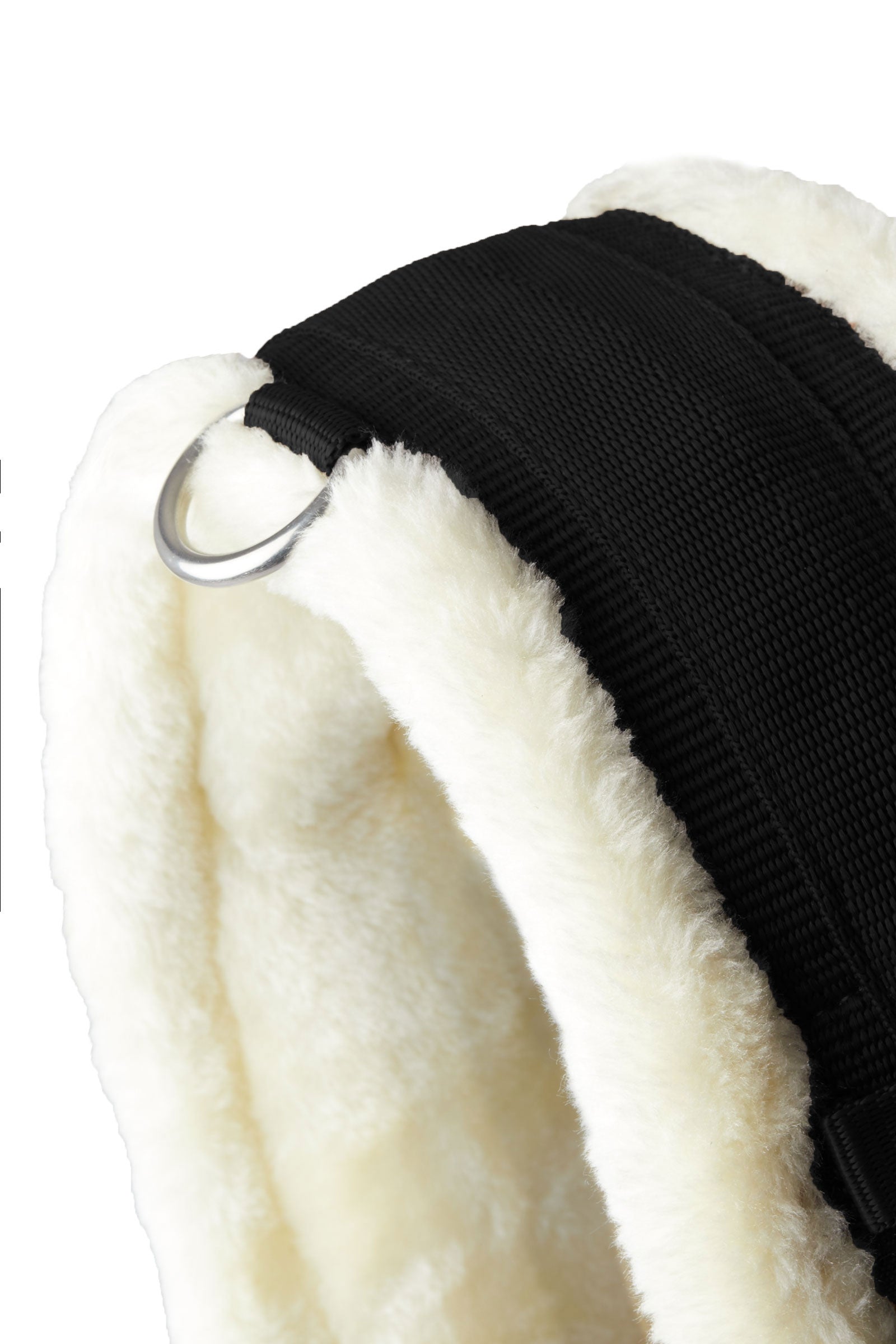 Horze Tartu Neoprene Dressage Girth with Fixed Faux Fur Saddles, Girths & Stirrups