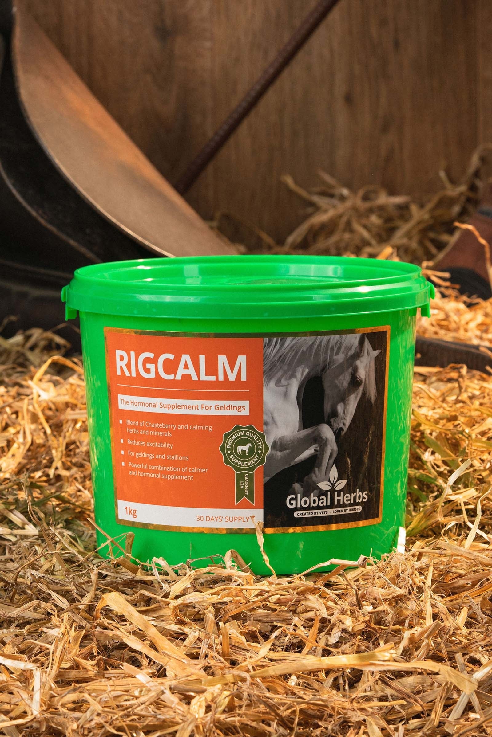 Global Herbs RigCalm 1kg Horse Feed & Nutrition