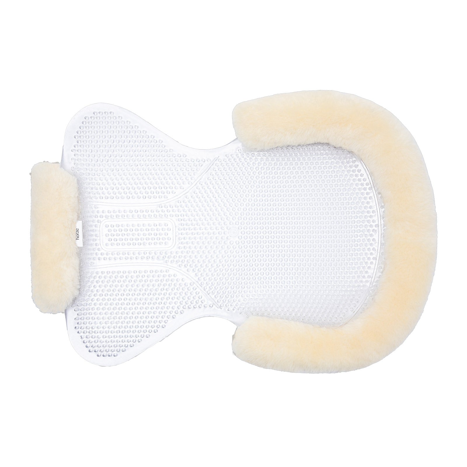 Horze HarleighSalvacruz de Gel con Borde de Piel de Cordero Mantillas