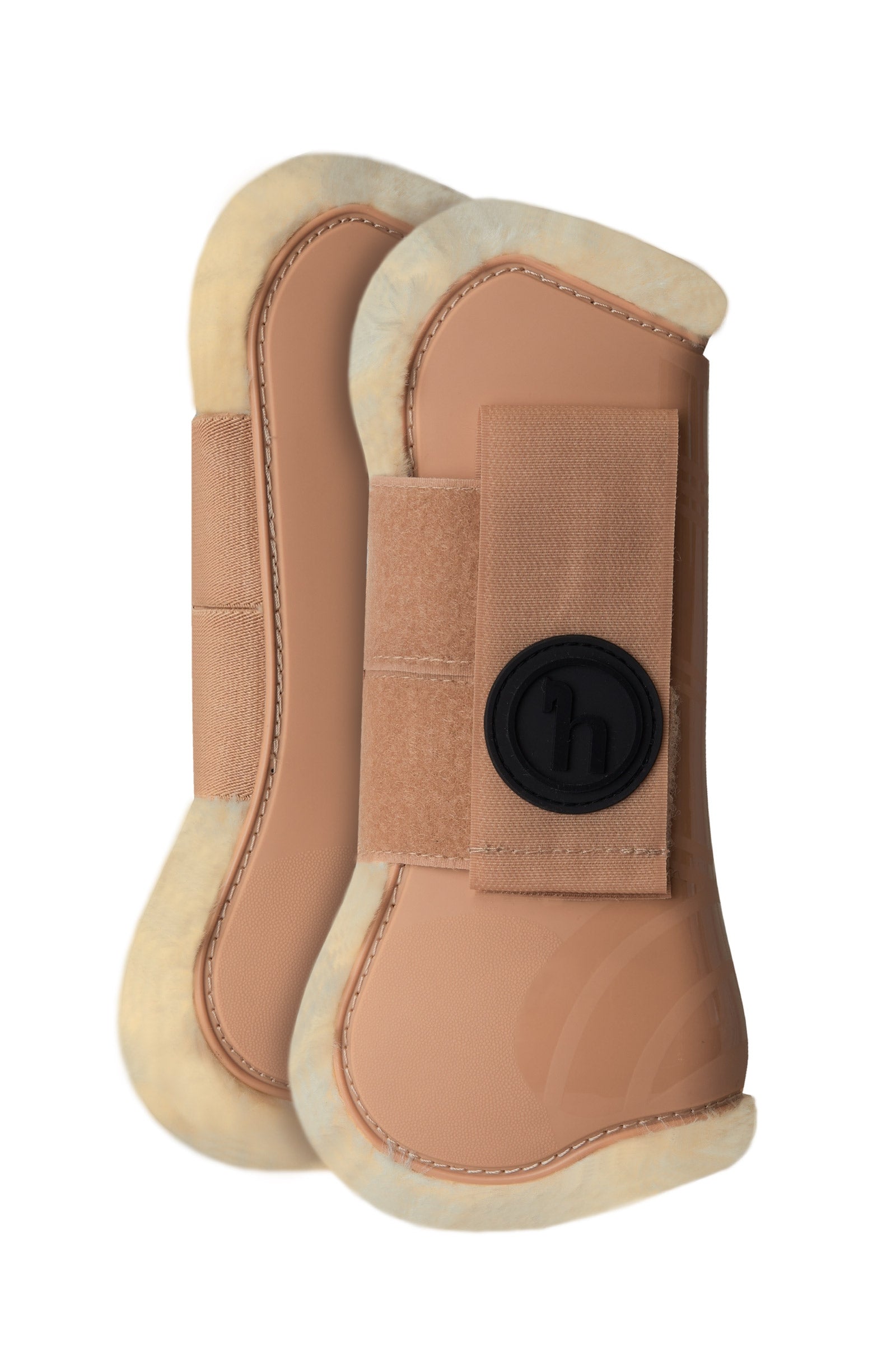 Horze Caliber Tendon Boots with Faux Fur Lining Leg Protection & Hoof Protection for Horses