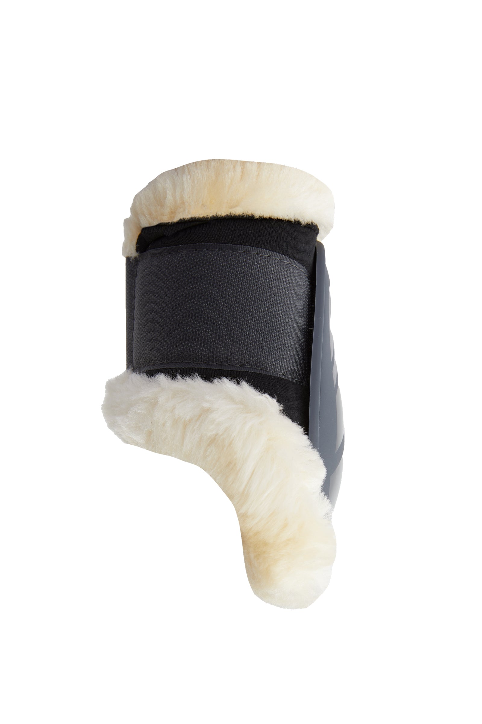 Horze Caliber Fetlock Boots with Faux Fur Lining Leg Protection & Hoof Protection for Horses