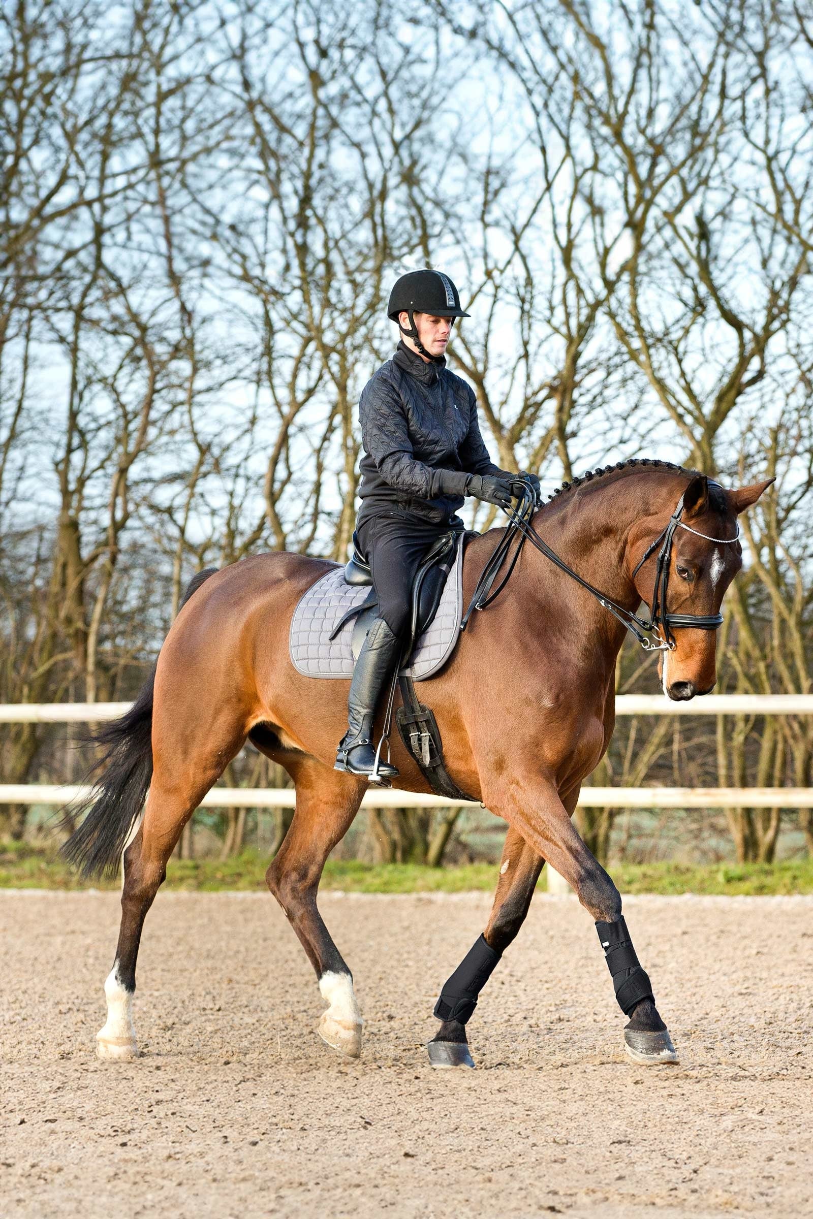 Horze Brushing Boots Leg Protection & Hoof Protection for Horses