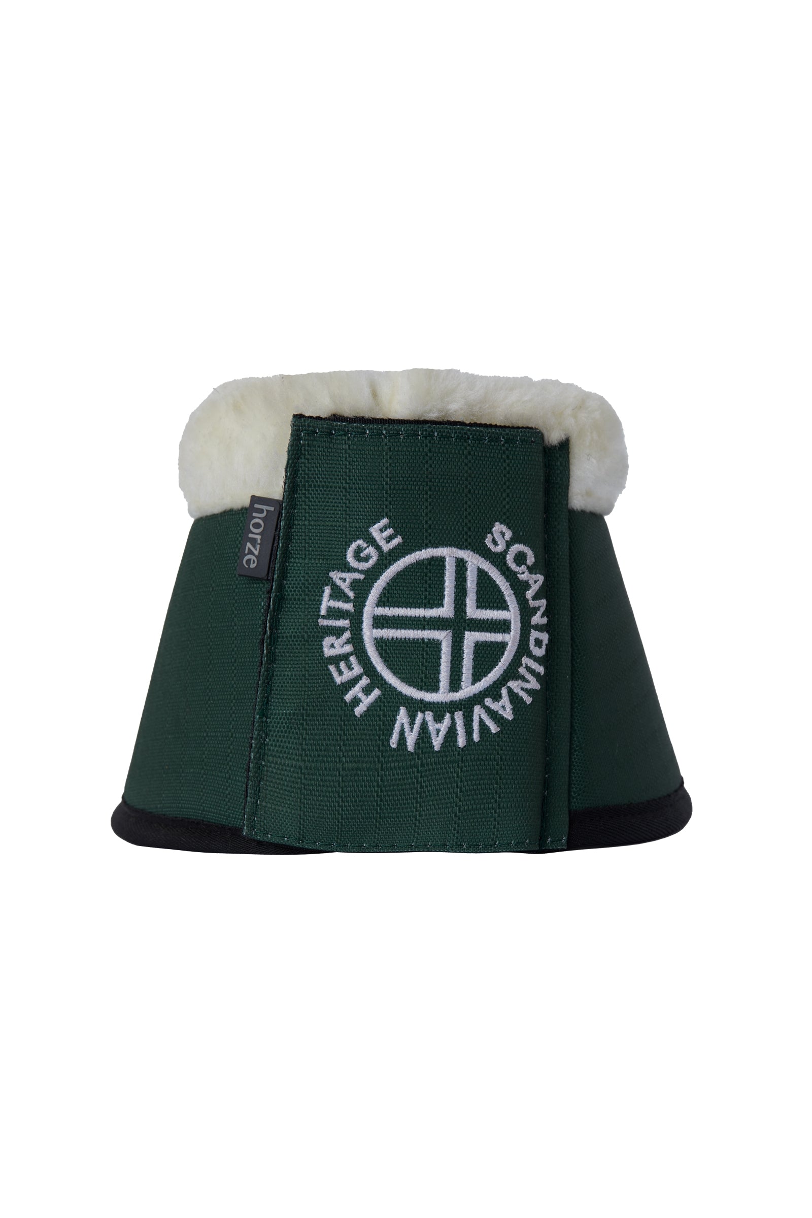 Horze Oslo Faux Fur Bell Boots Leg Protection & Hoof Protection for Horses