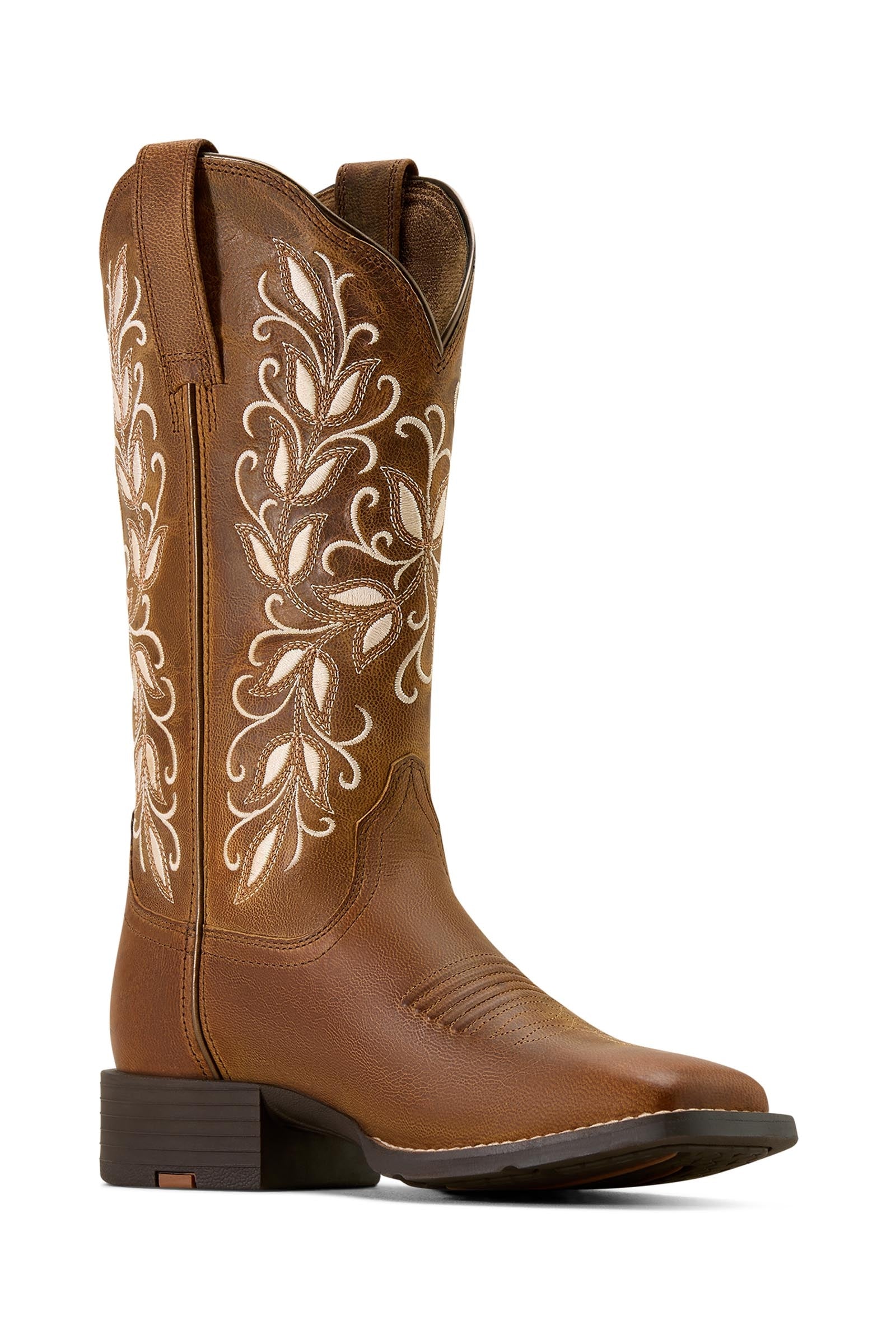 Ariat Women's Round Up Holly Wide Square Toe Western Boots Calzado