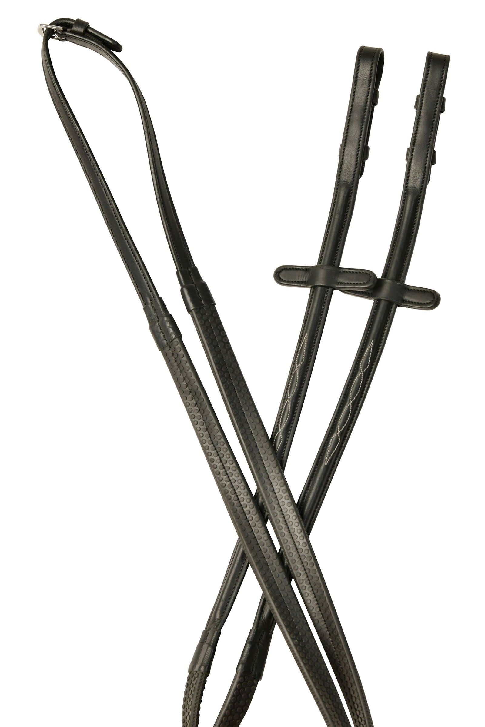 Collegiate Comfitec Opulux Fancy riendas de goma con relieve Cabezadas de montar & Riendas