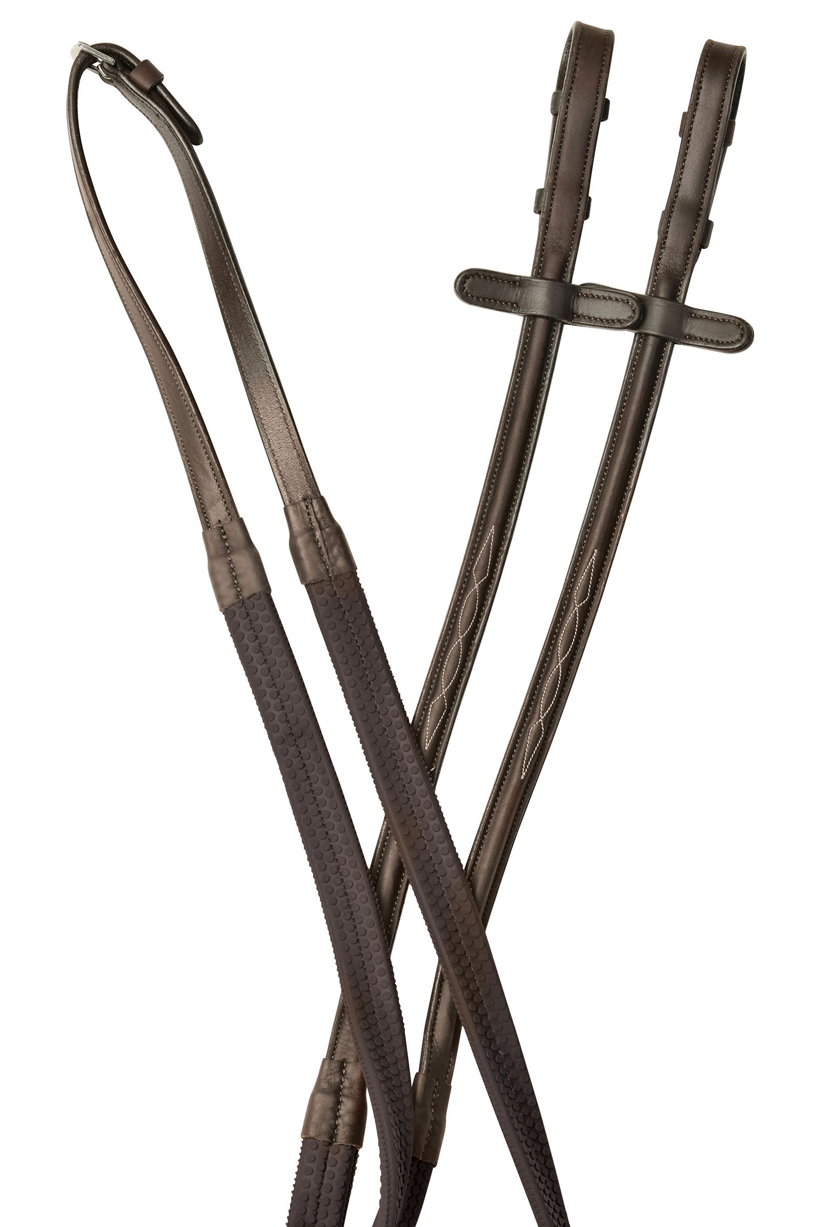 Collegiate Comfitec Opulux Fancy riendas de goma con relieve Cabezadas de montar & Riendas