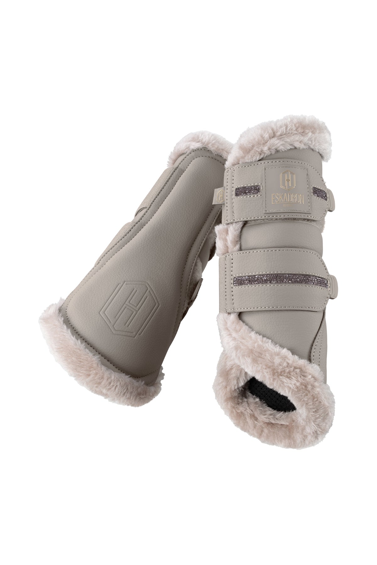 Eskadron Heritage 26/27 Jewel Faux Fur & Faux Leather Tendon Boots (Pair) Leg & Hoof Protection