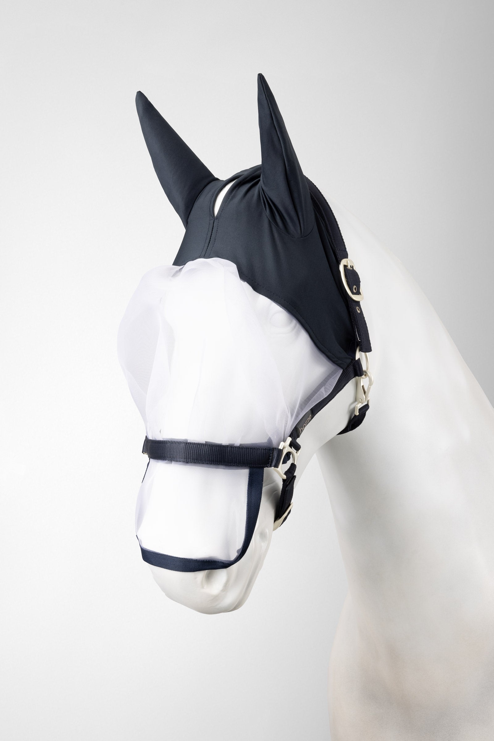 Horze Paso Fino cabezada cuadra con máscara anti-moscas Protección Antimoscas para Caballos