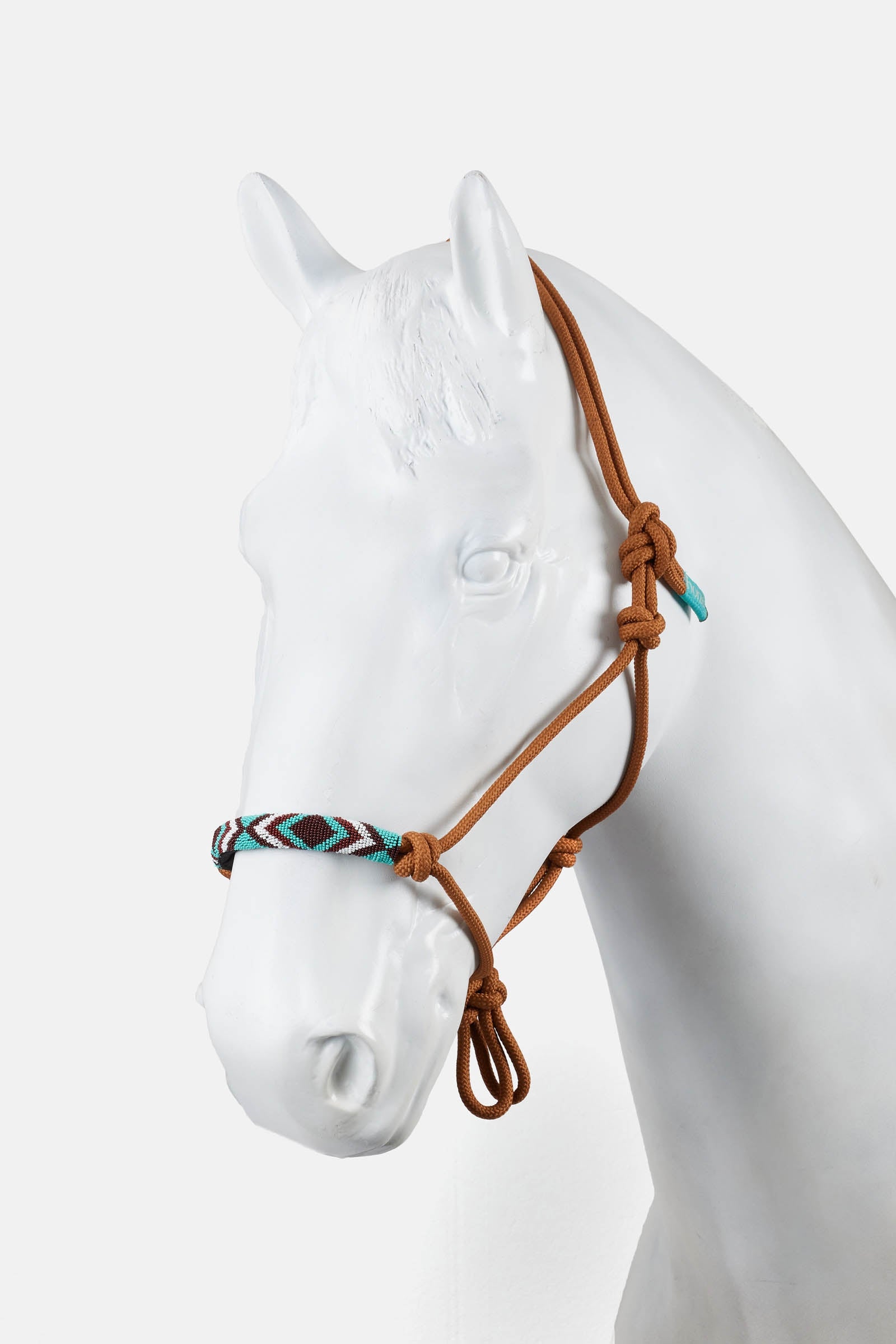 Horze cabezada de cuerda con abalorios decorativos Cabezadas de cuadra & Ramales