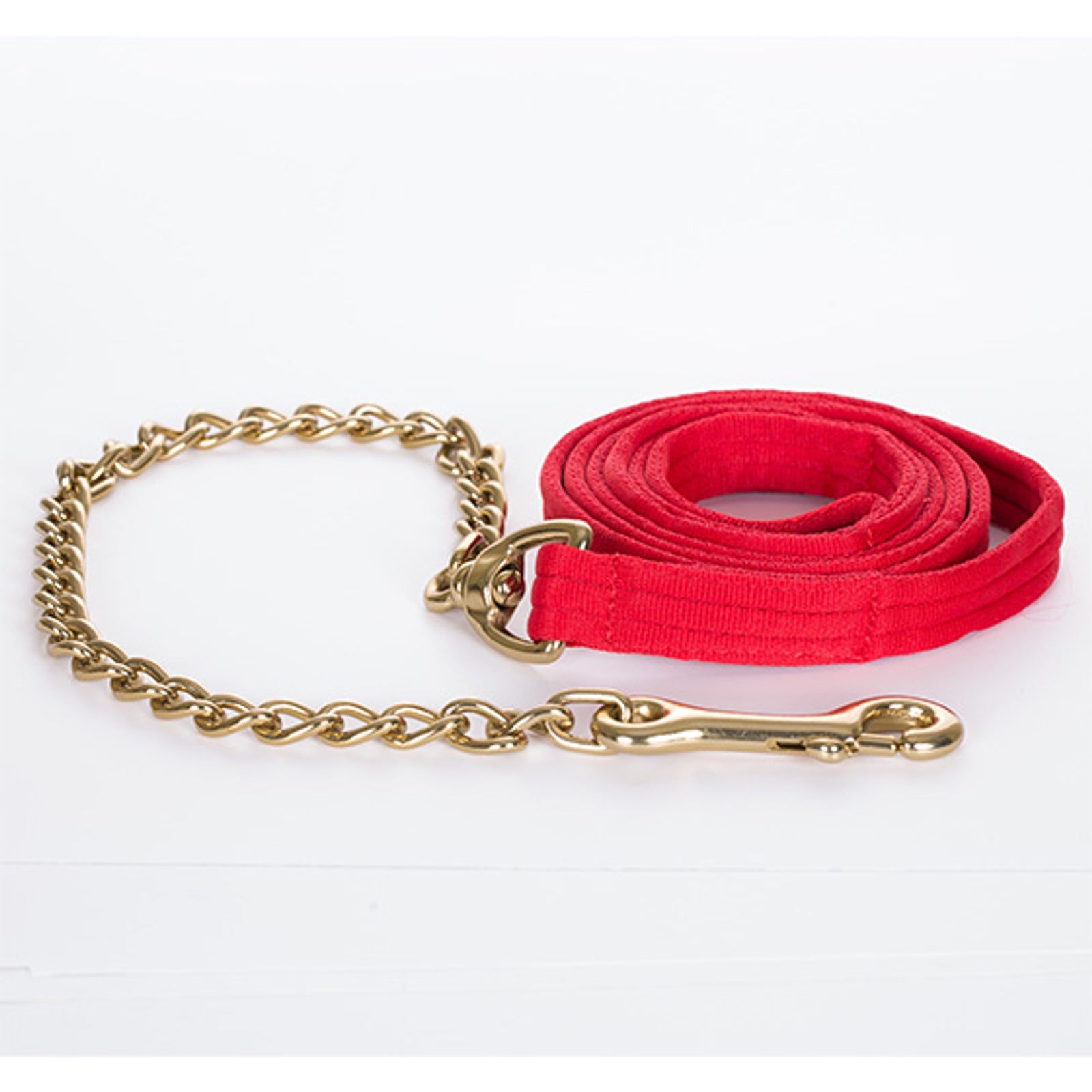 Finntack Vástago de plomo trenzado acolchado Pro con una sola cadena Cabezadas de cuadra & Ramales