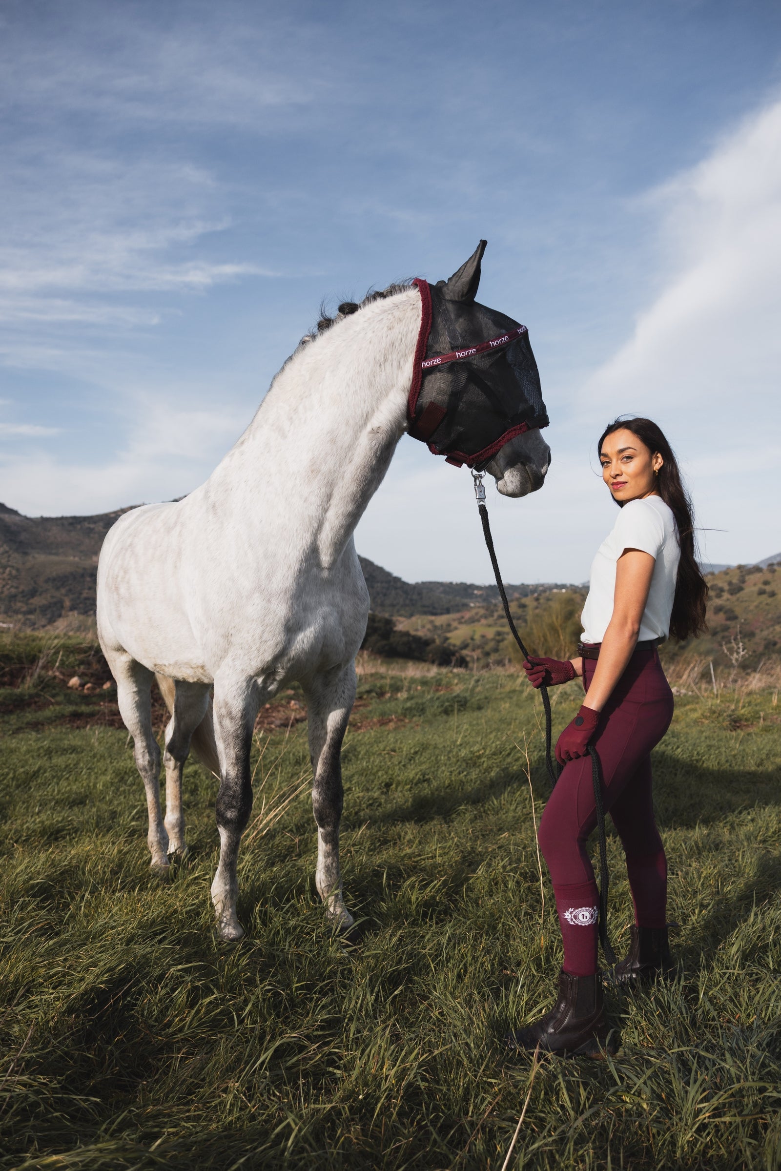 Horze Wire-Framed Flymask Antifly Protection for Horses