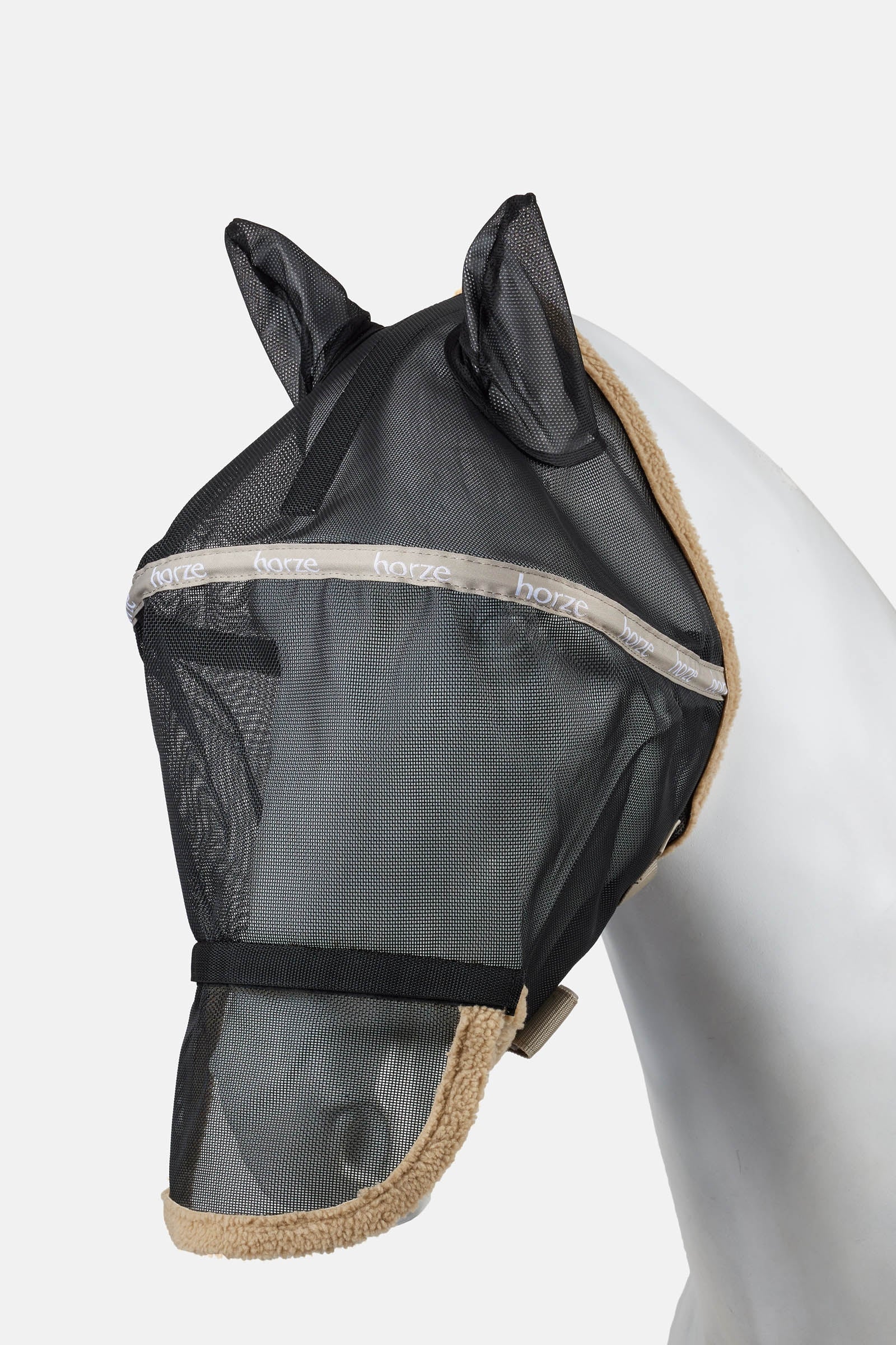 Horze Máscara Anti-Mosca con Enmarcado de Alambre Protección Antimoscas para Caballos
