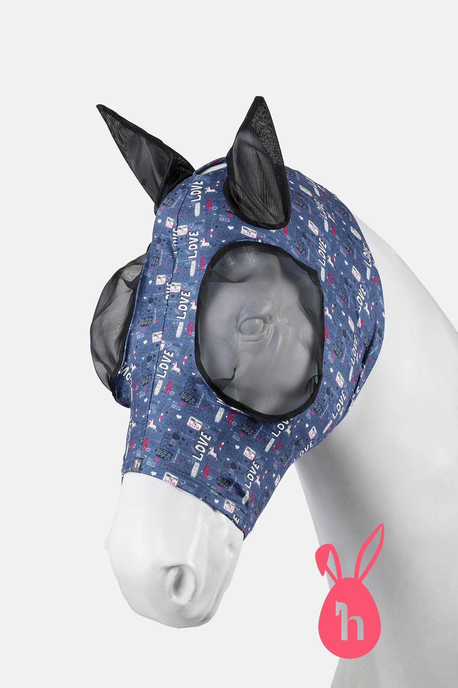 Horze Elastic Pull-On Fly Mask Antifly Protection for Horses