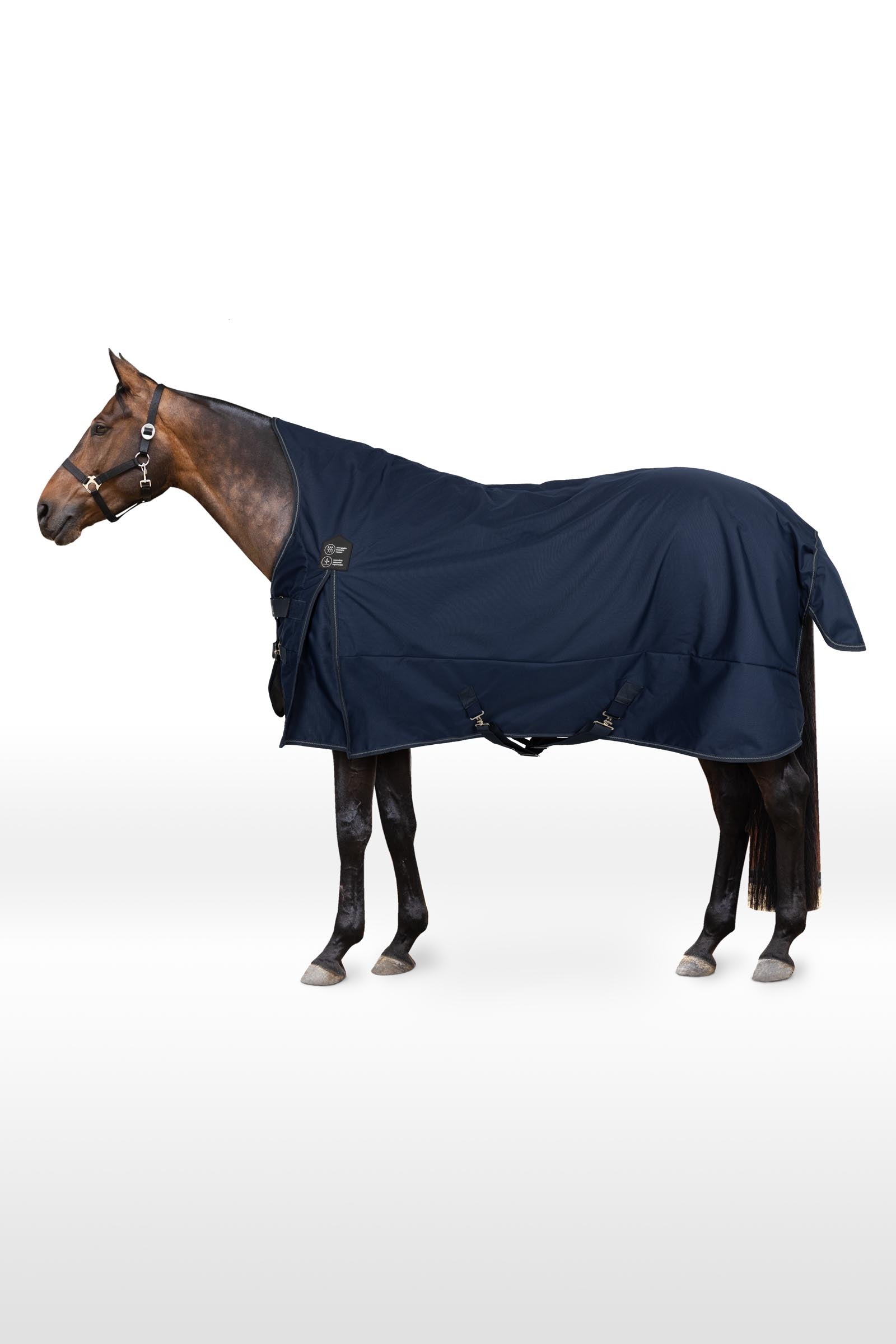 Horze Manta de Exterior Avalanche 1200D con cuello alto y forro polar Mantas Caballo