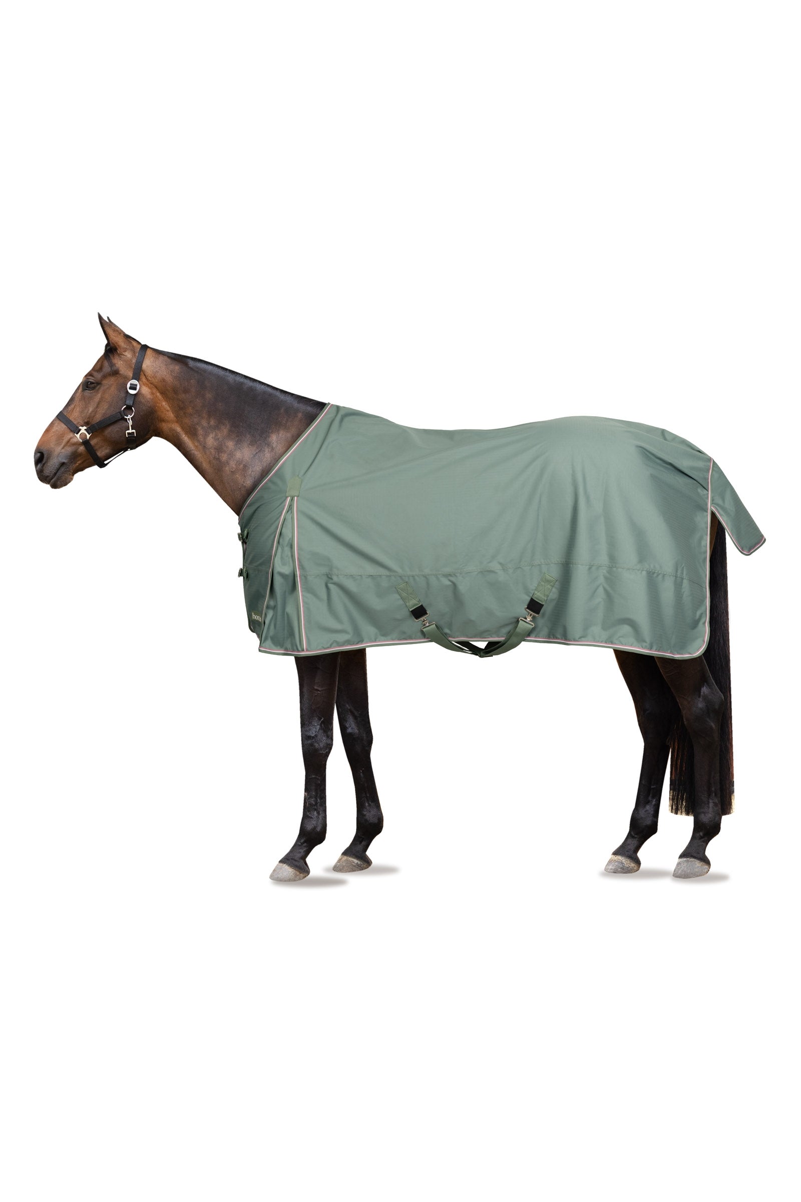 Horze Glasgow Manta de Exterior con Revestimiento Polar y Acentos Reflectantes Mantas Caballo