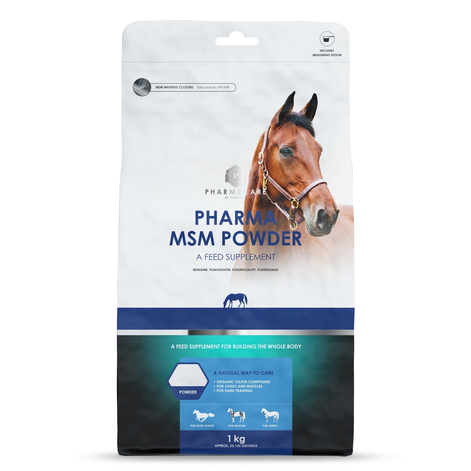 Pharmacare Polvo Pharma MSM, 1kg Horse Feed & Nutrition
