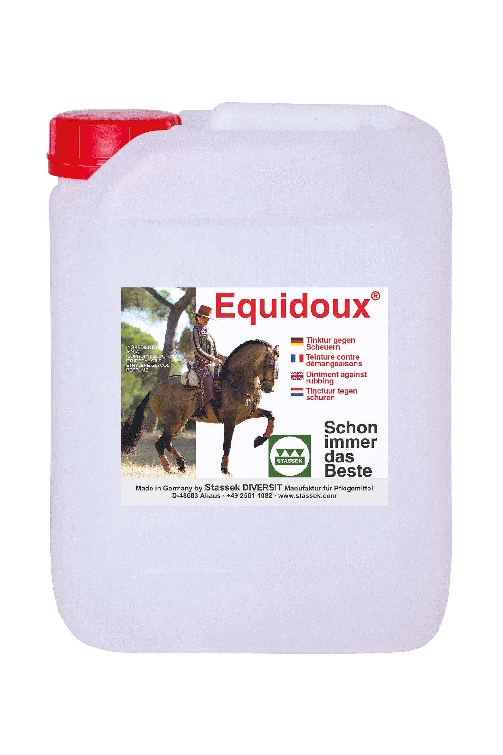 Stassek Equidoux Líquido contra rozaduras en la cola, 5 litros Cuidado Salud