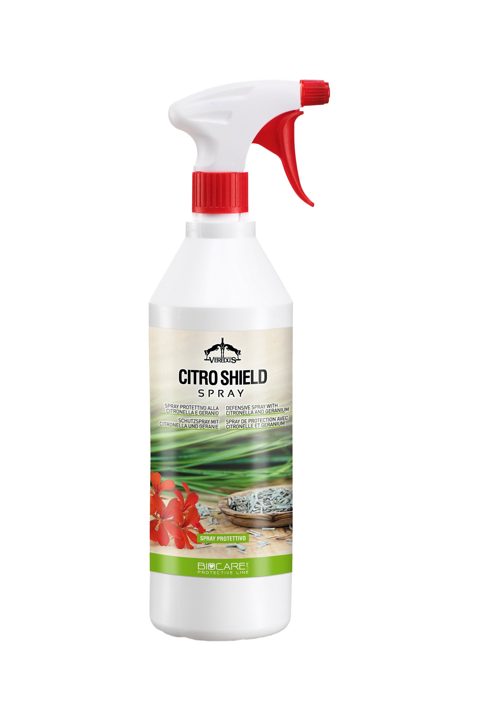 Veredus Citro Shield spray repelente de insectos, 1000 ml Protección Antimoscas para Caballos