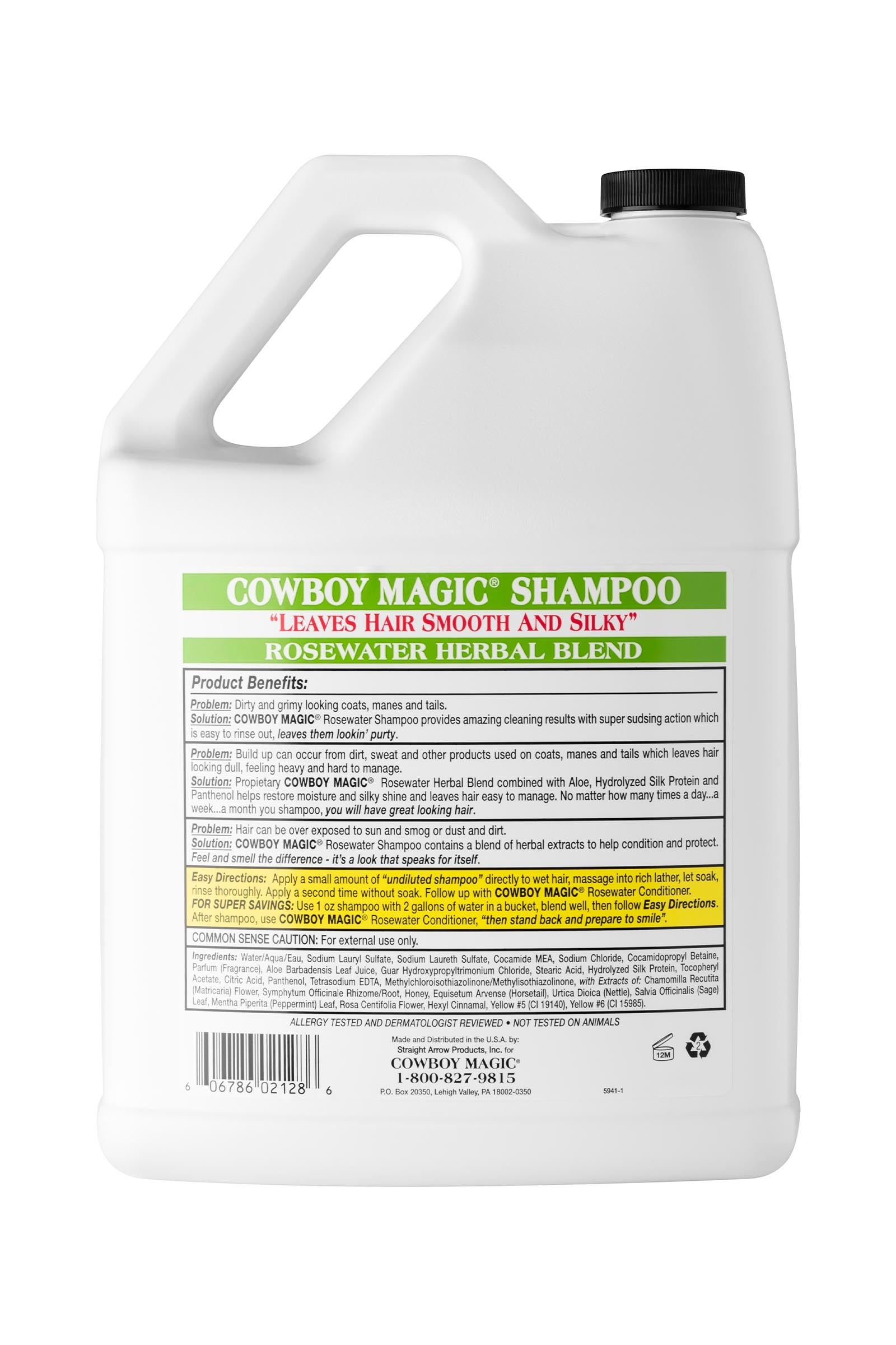 Cowboy Magic Rosewater Shampoo 3785 mL Horse Health Care