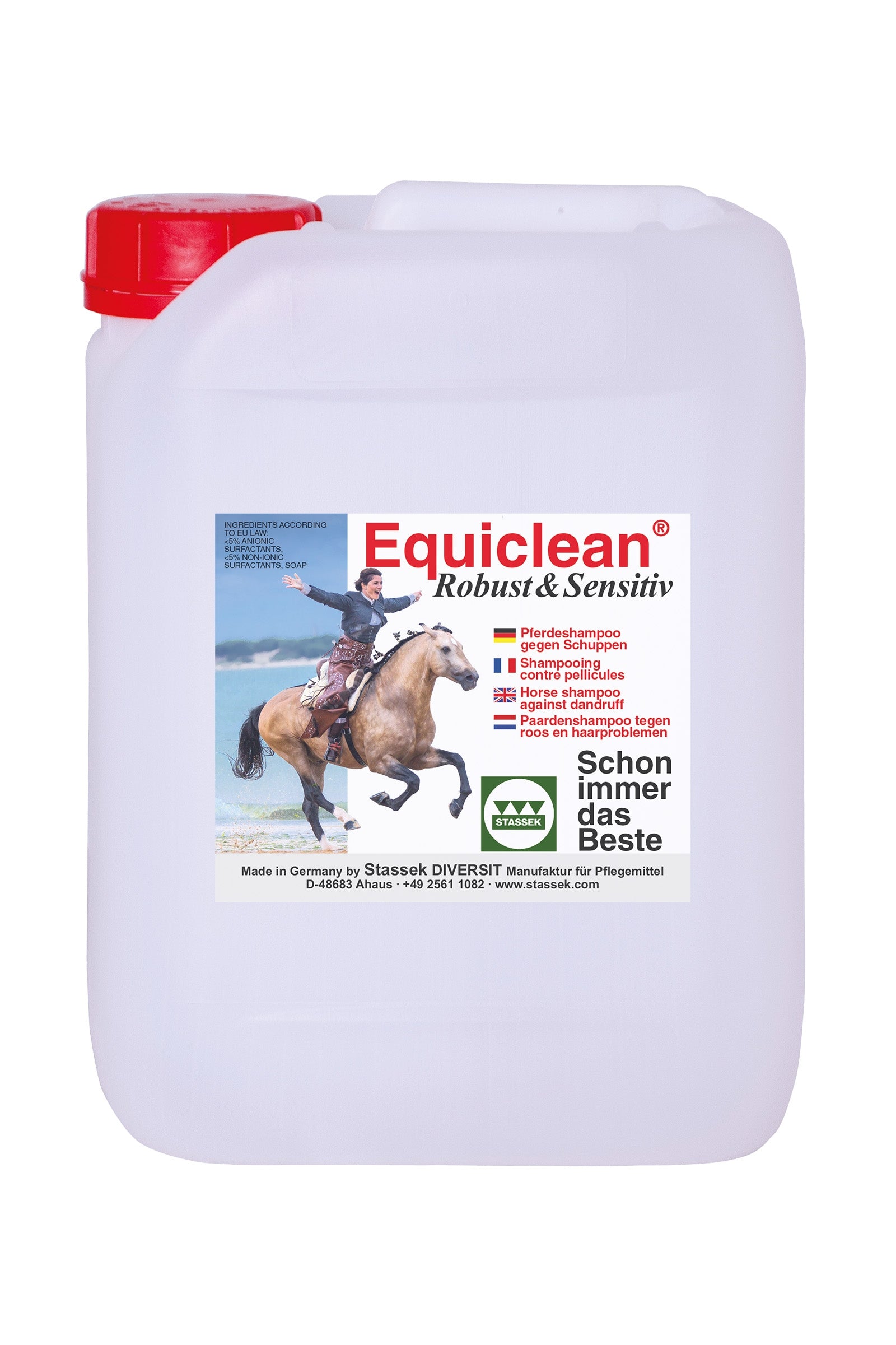 Stassek Champú Equiclean Robust Outdoor, 5 litros Cuidado Salud
