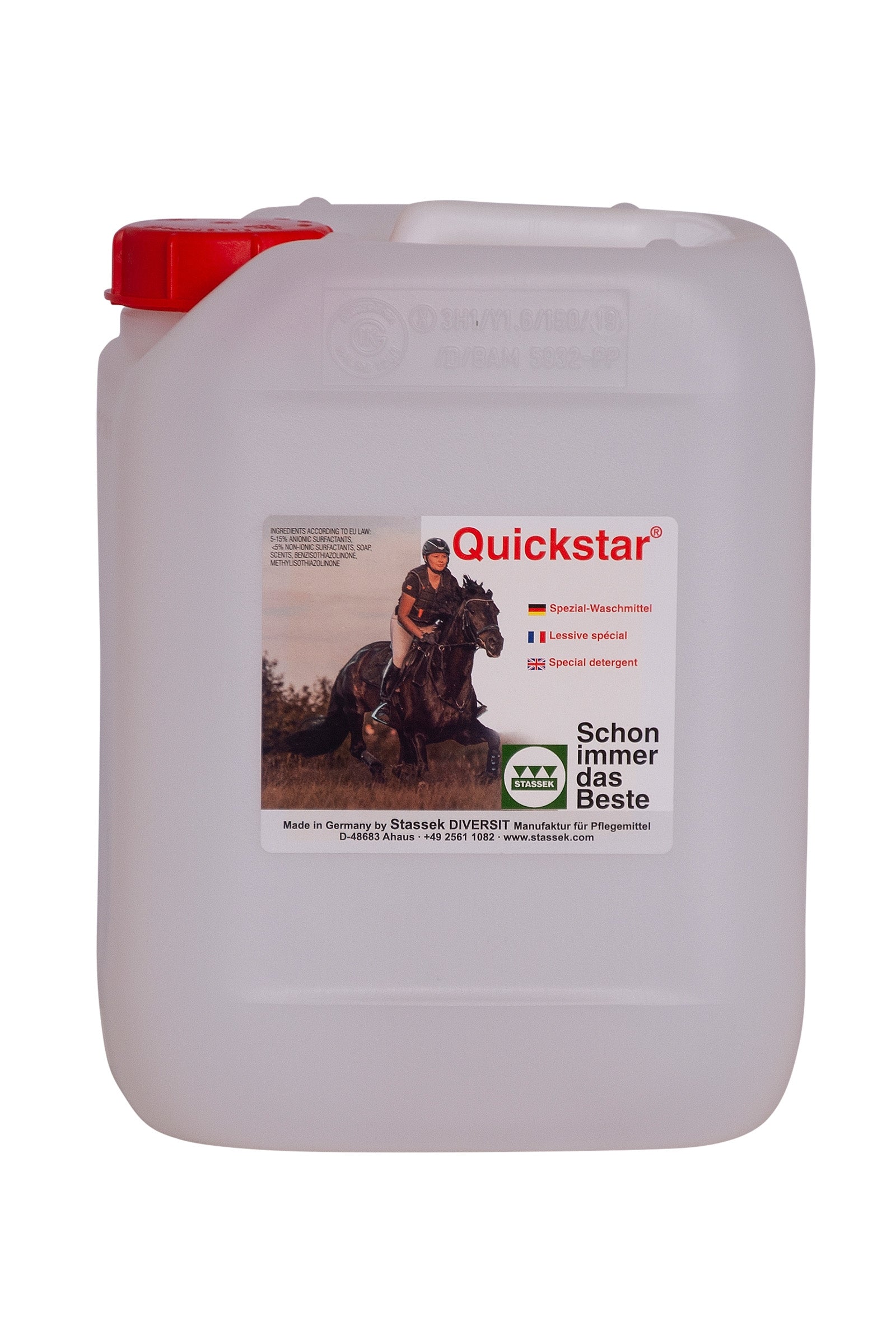 Stassek Quickstar Detergente para el cuidado del cuero y la lana, 5 litros Cuidado Salud