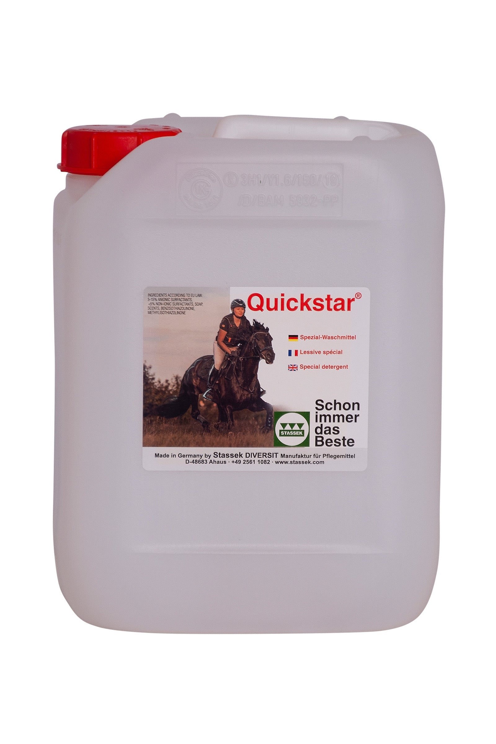 Stassek Quickstar Detergente para el cuidado del cuero y la lana, 2 litros Cuidado Salud