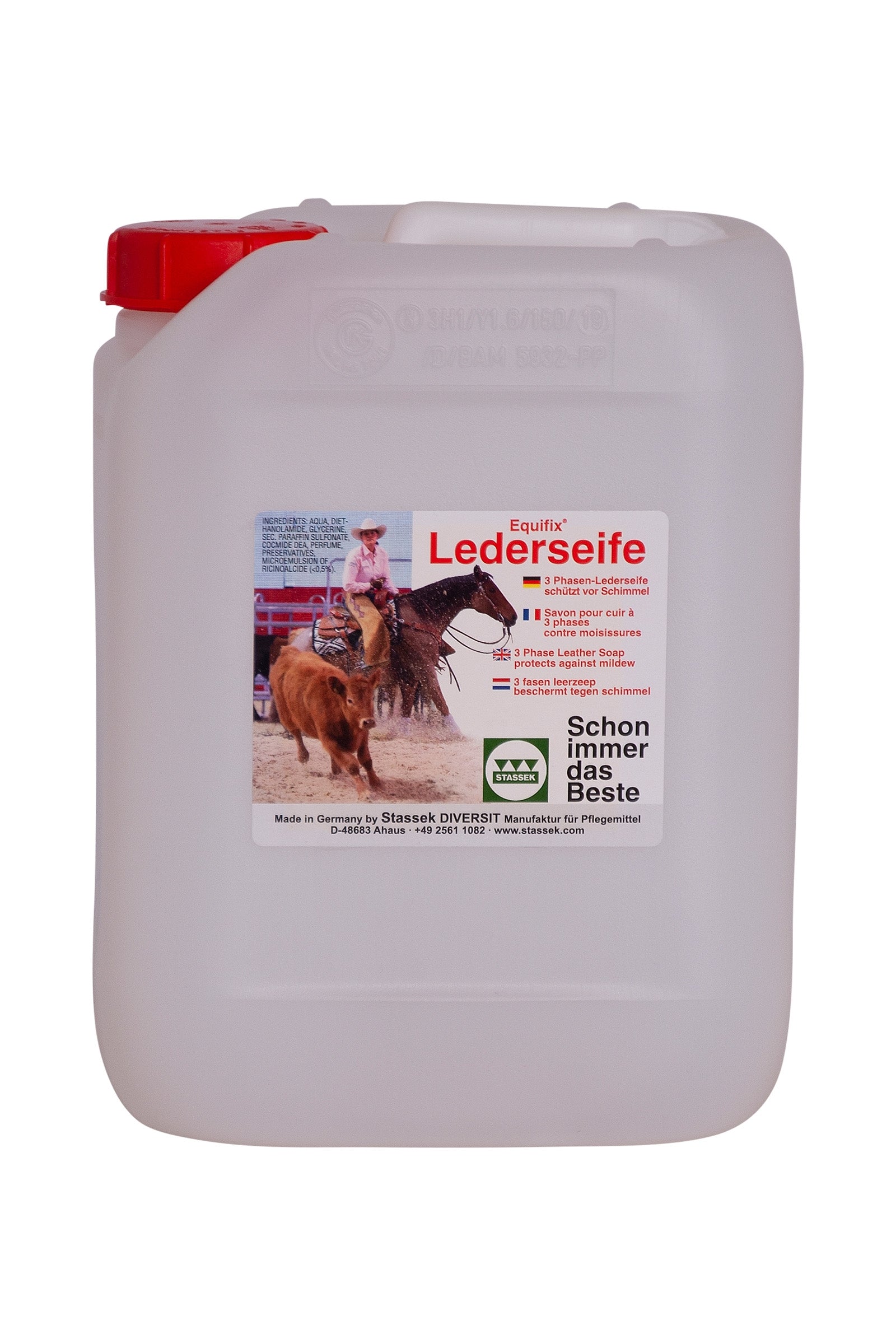 Stassek Equifix Jabón para cuero trifásico, 2 litros Cuidado Salud