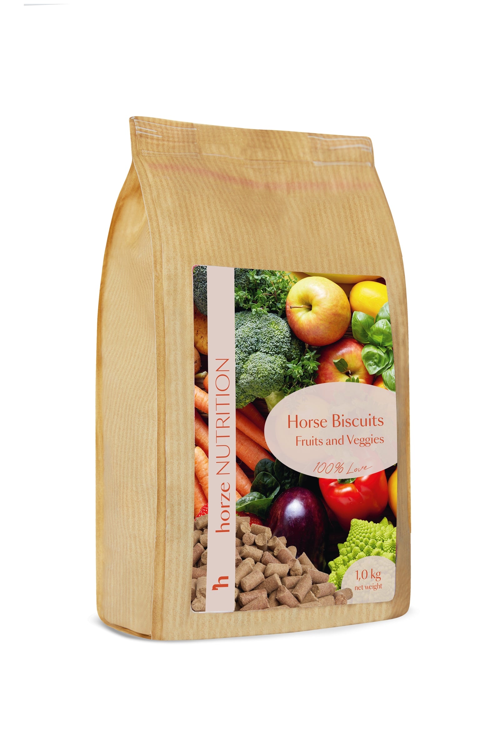 Horze Galletas Frutas & Verduras , Golosinas 1kg Horse Feed & Nutrition