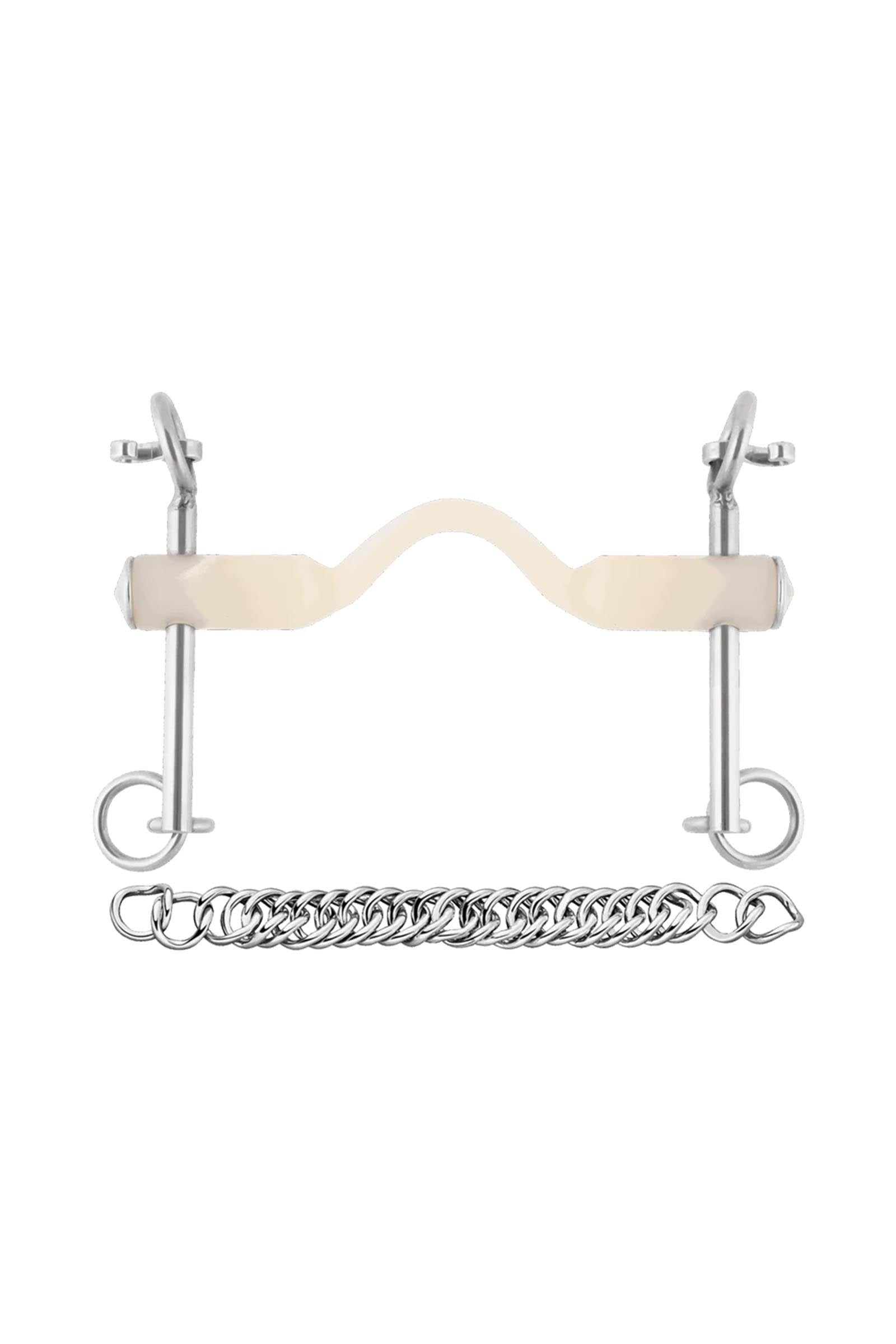 Sprenger Nathe bocado, 20 mm, con paso de lengua, patas cortas, termoplast Filetes y Bocados
