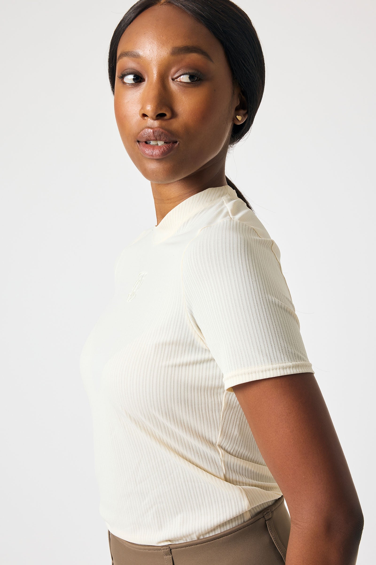 PS of Sweden Courtney S/S Camiseta de Malla a Rayas Ropa Mujer