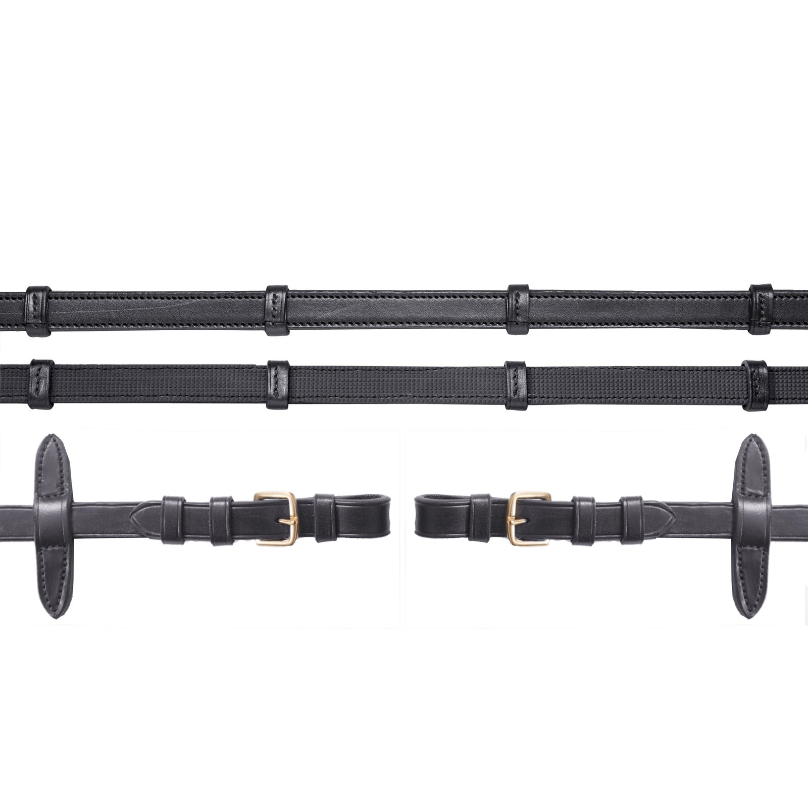 Schockemöhle Sports Bridle reins rubberizes, with buckle Bridles & Reins