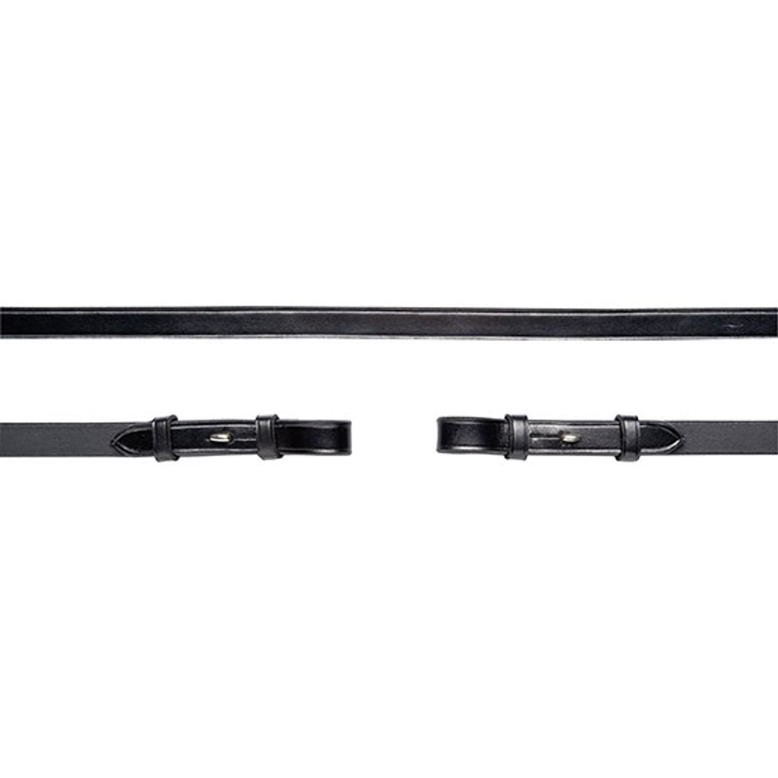 Schockemöhle Sports Riendas de cuero , gancho y espárrago, 16 mm, sin tope, sin tope de martingala Cabezadas de montar & Riendas