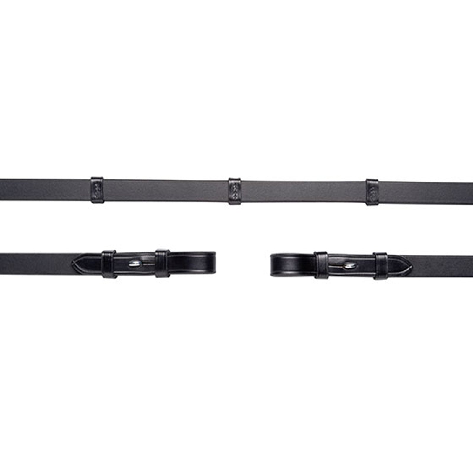 Schockemöhle Sports Riendas de cuero , Hook&Stud, Topes, 16mm, 5 topes, sin tope martingal Cabezadas de montar & Riendas
