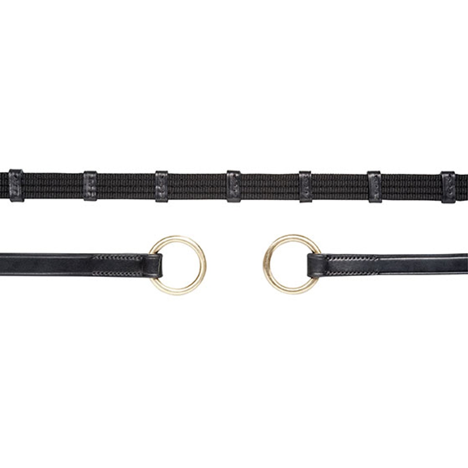 Schockemöhle Sports Riendas freno doble con anilla, Riendas Basic Cabezadas de montar & Riendas