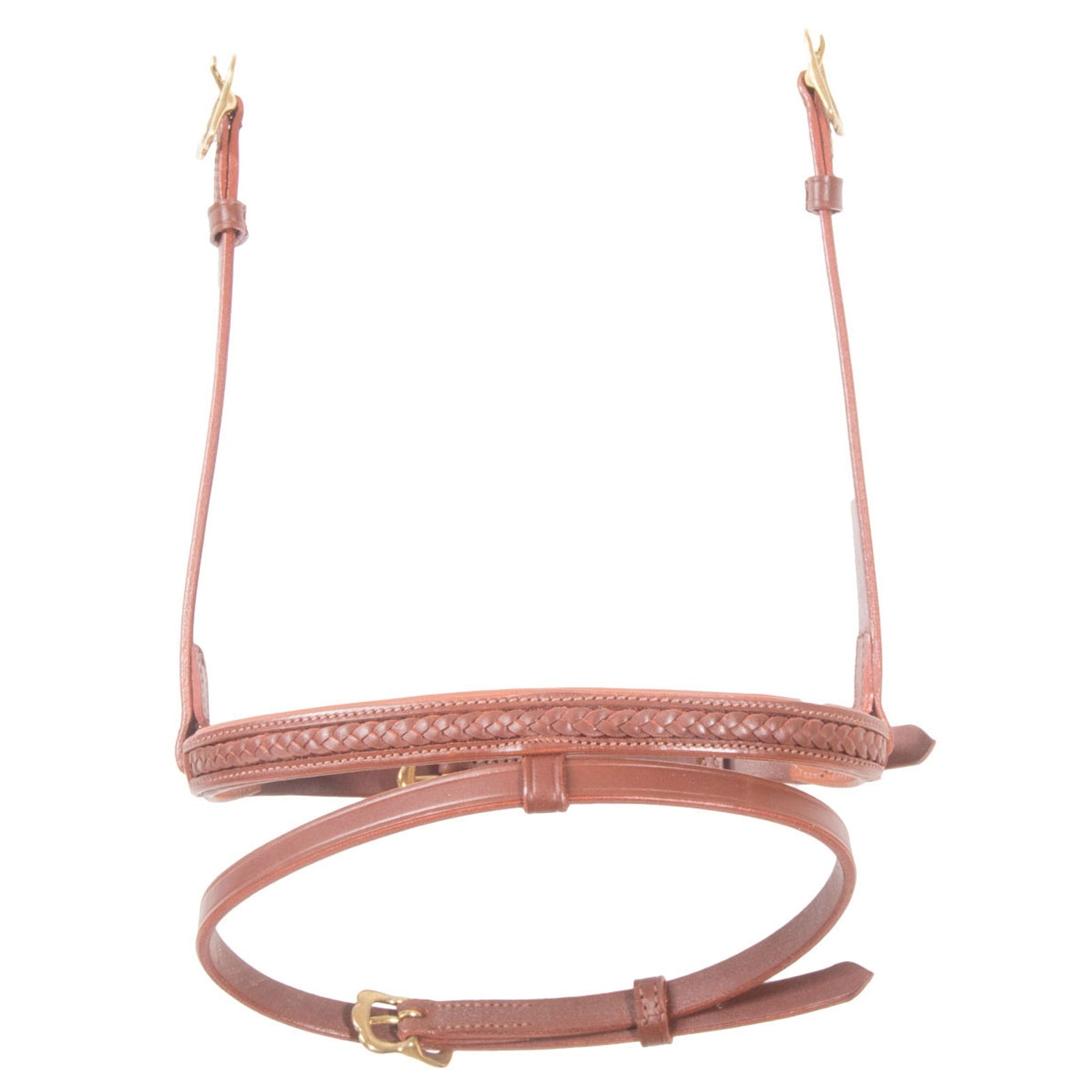 Karlslund Muserola combinada con trenzado Cabezadas de montar & Riendas