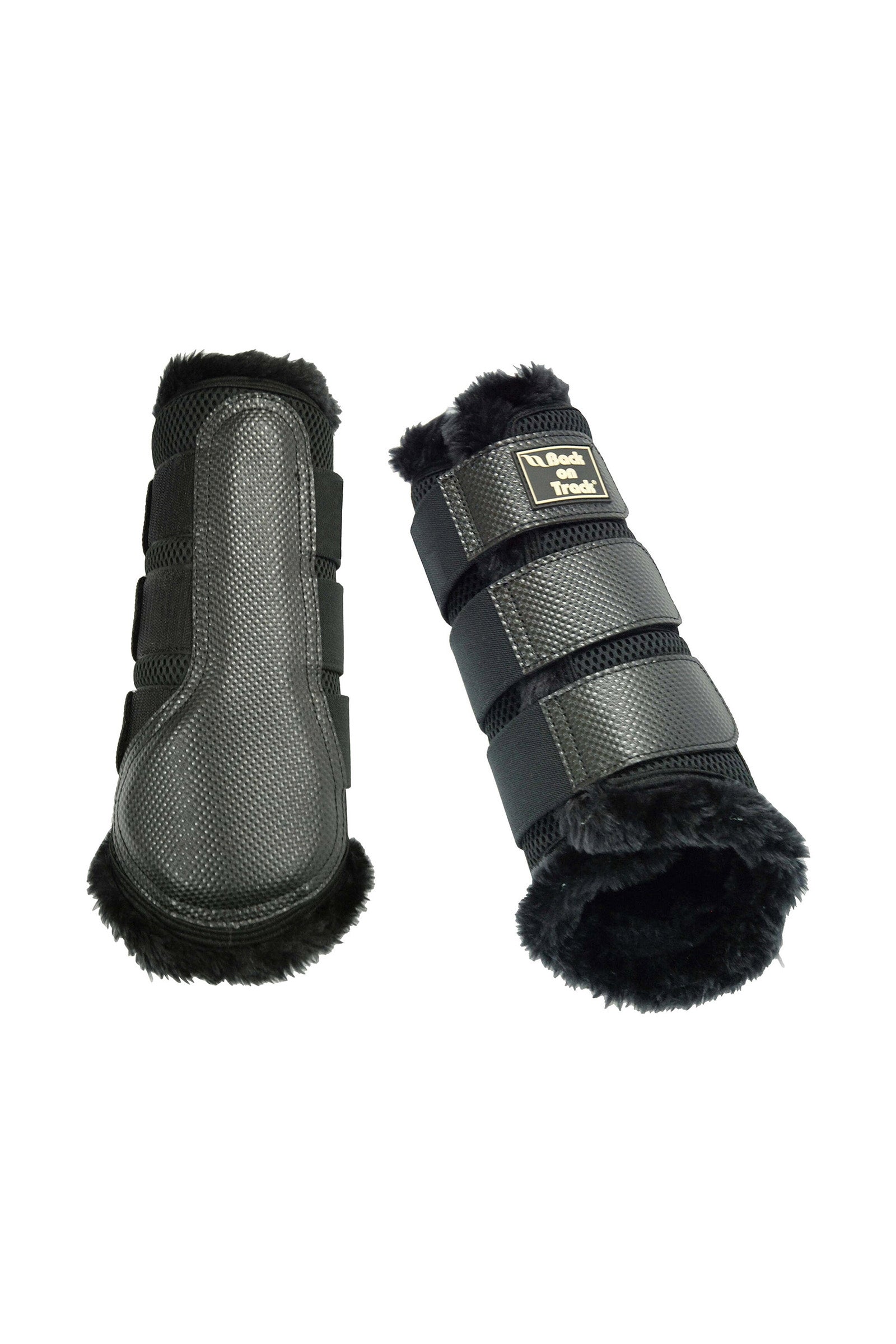 Back on Track Brush boot 3D mesh, w/ faux fur, S-M Leg Protection & Hoof Protection for Horses