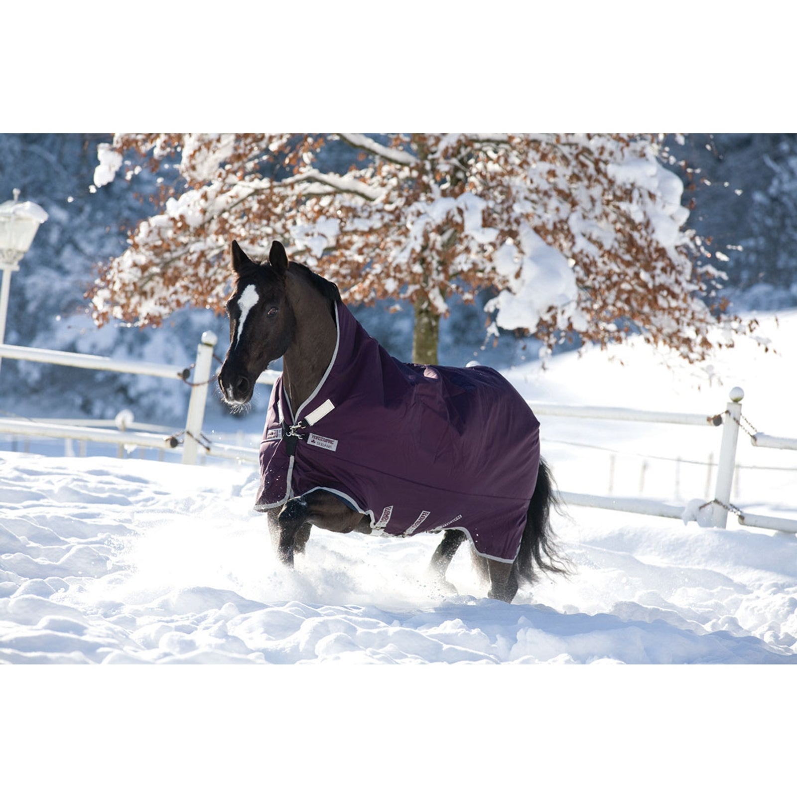 Horseware Rambo Wug Turnout Alfombra con cuello alto, 0 g Mantas Caballo