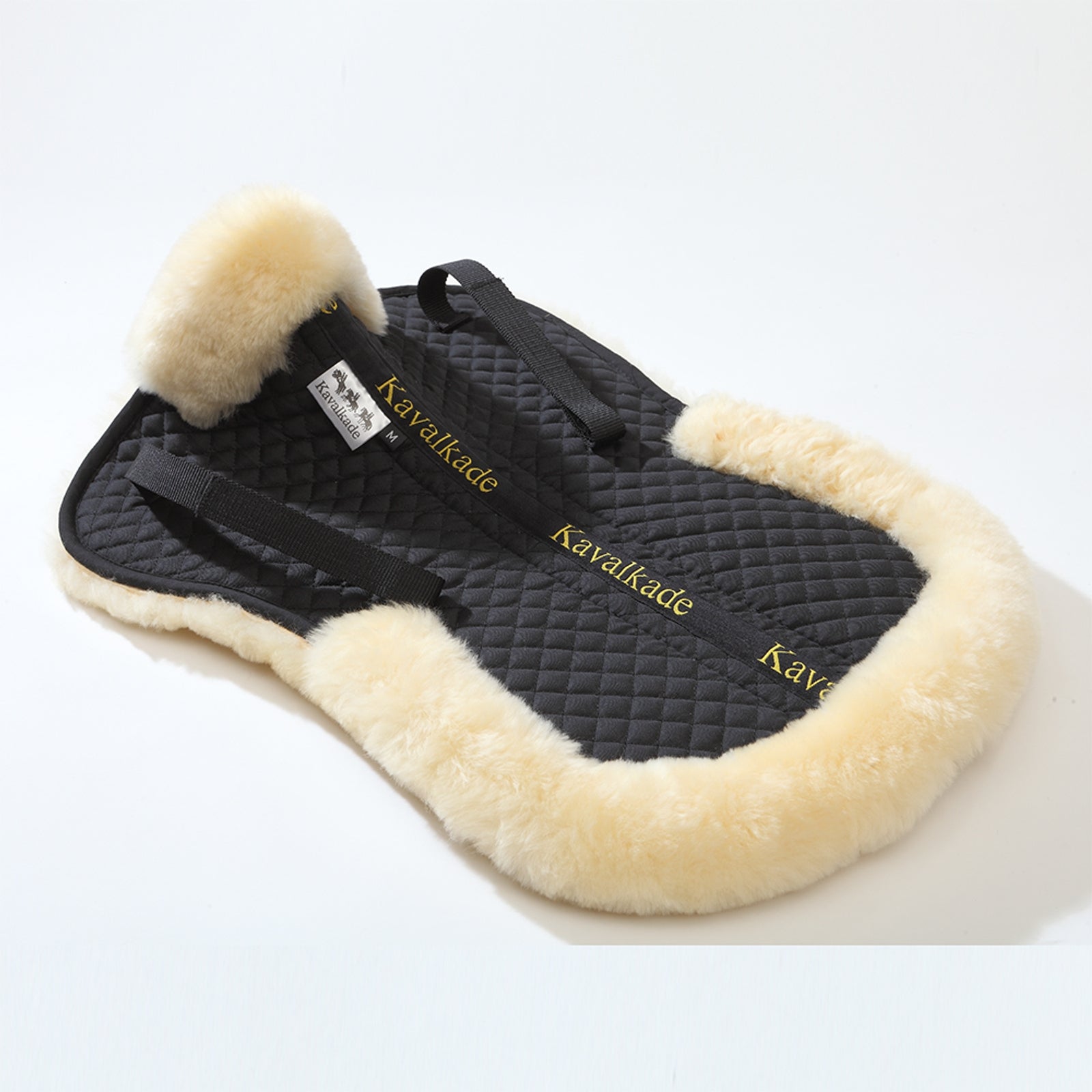 Kavalkade Almohadilla de lana de cordero con borde detrás, lana de cordero Mantillas