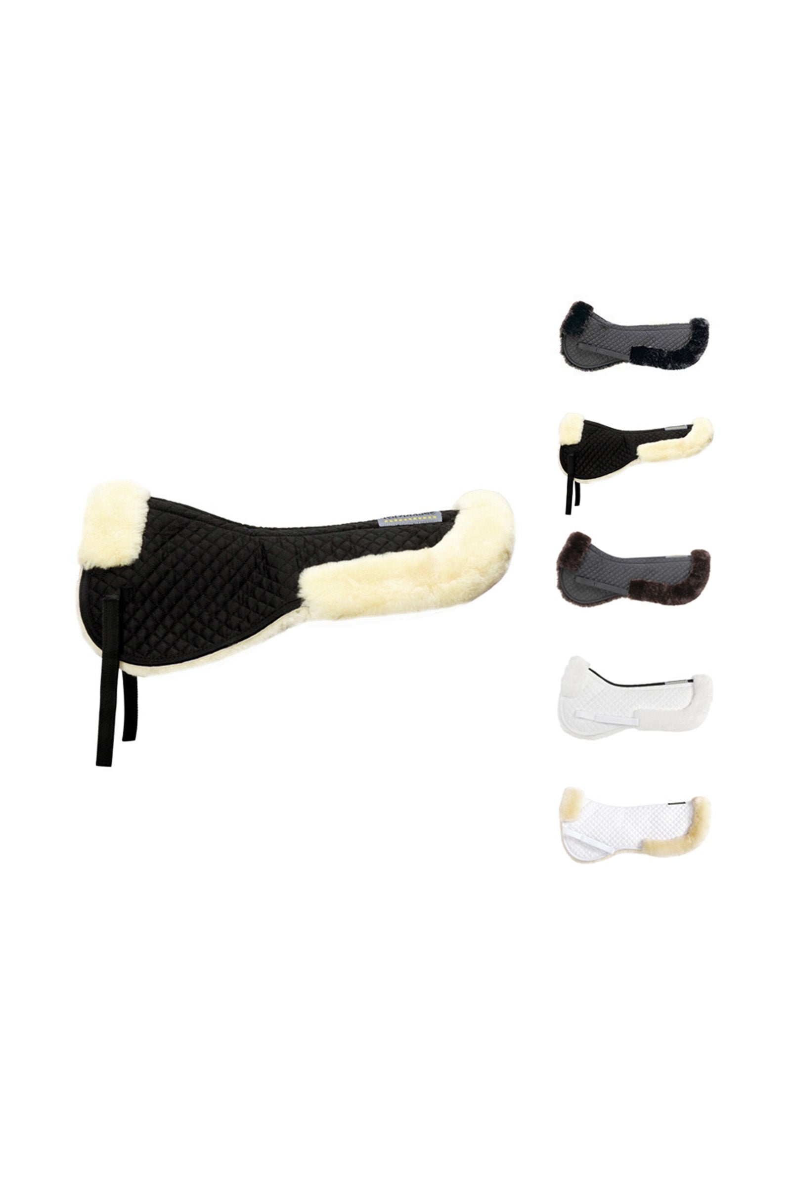 Kavalkade Almohadilla de lana de cordero con borde detrás, lana de cordero Mantillas