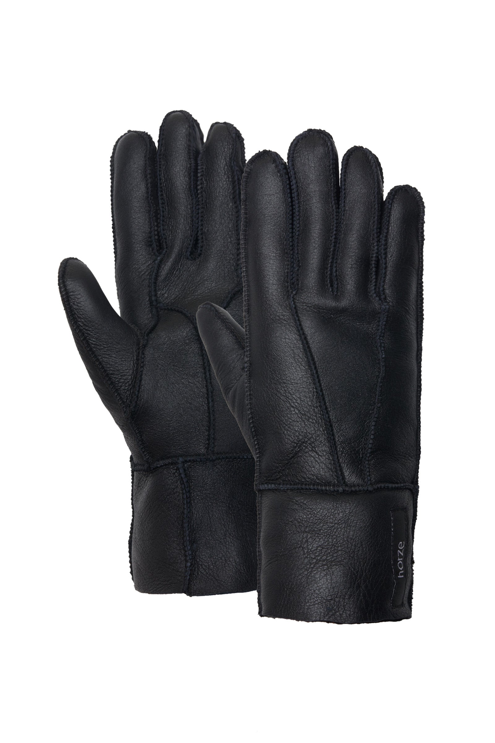 Horze Guantes de piel de oveja Lana Guantes